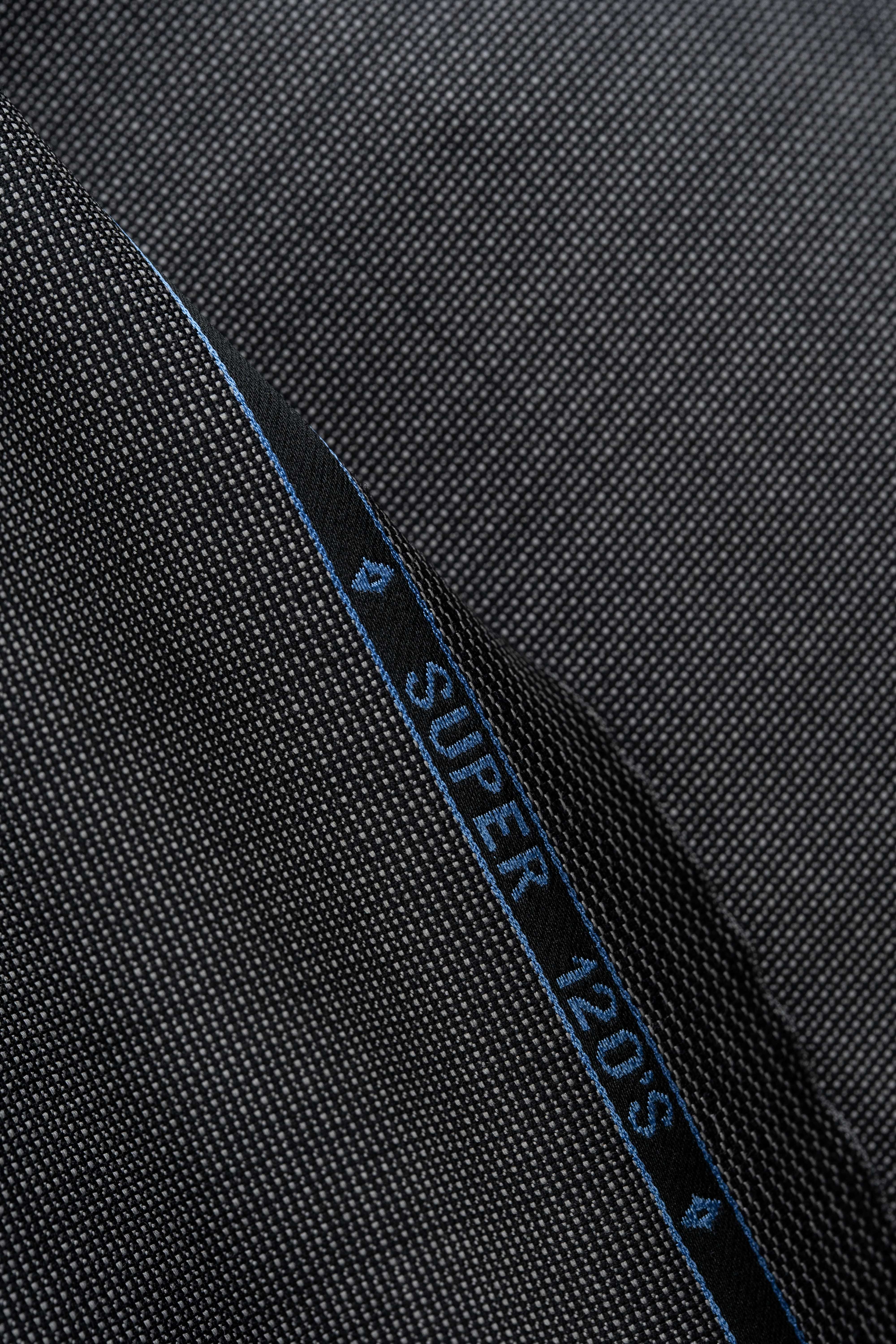 VBC Lightweight Super 120's Wool Suit Fabric showcasing detailed texture and quality in close-up.
