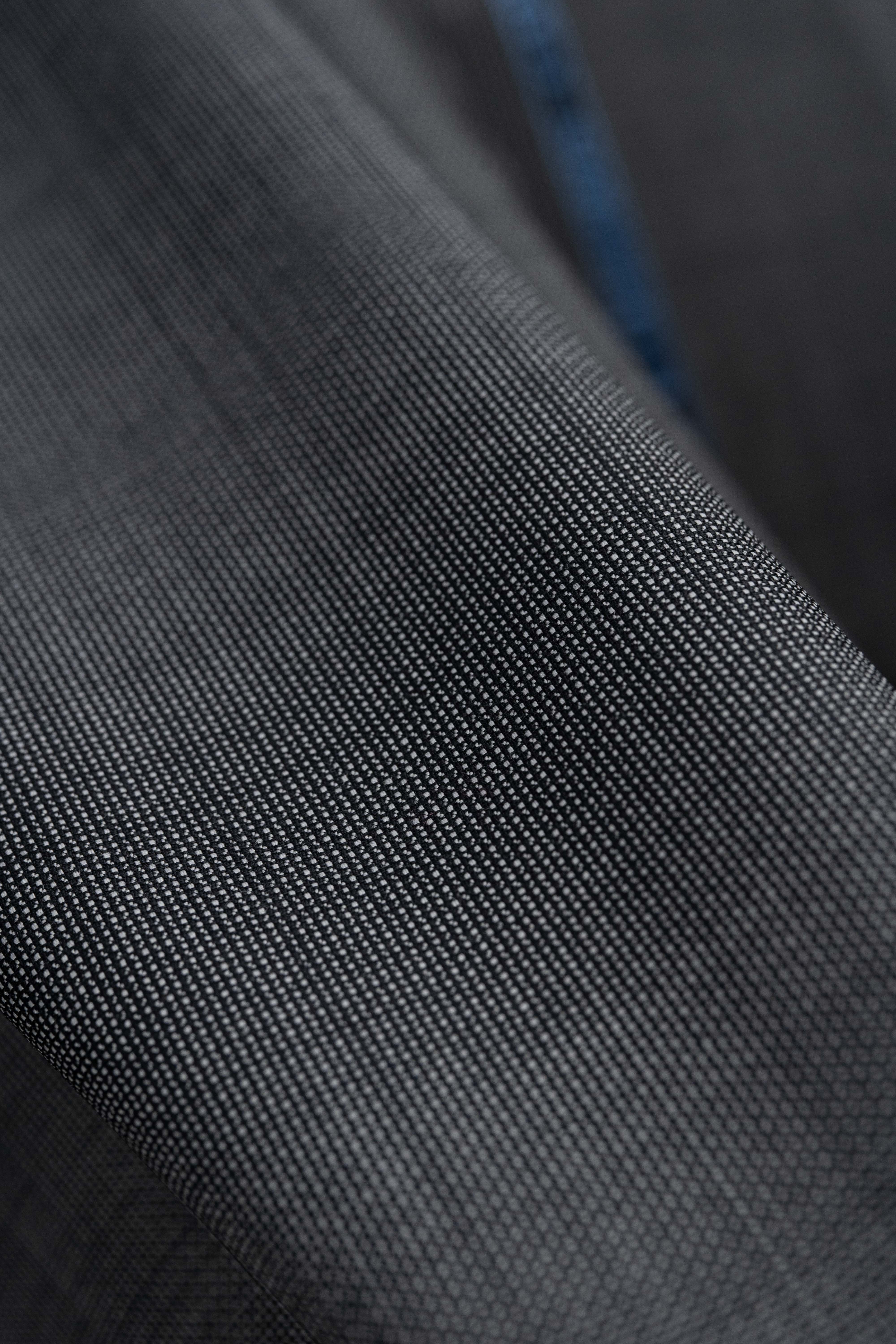 Close-up view of VBC Lightweight Super 120's wool suit fabric showcasing its fine texture and weave.