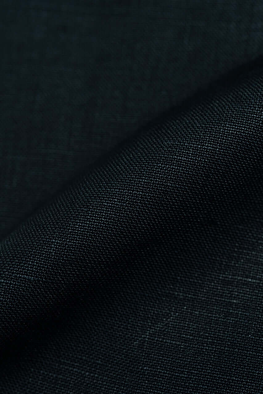 Spence Bryson Solid Black 380g Irish Linen L3124 - Yoo's Club