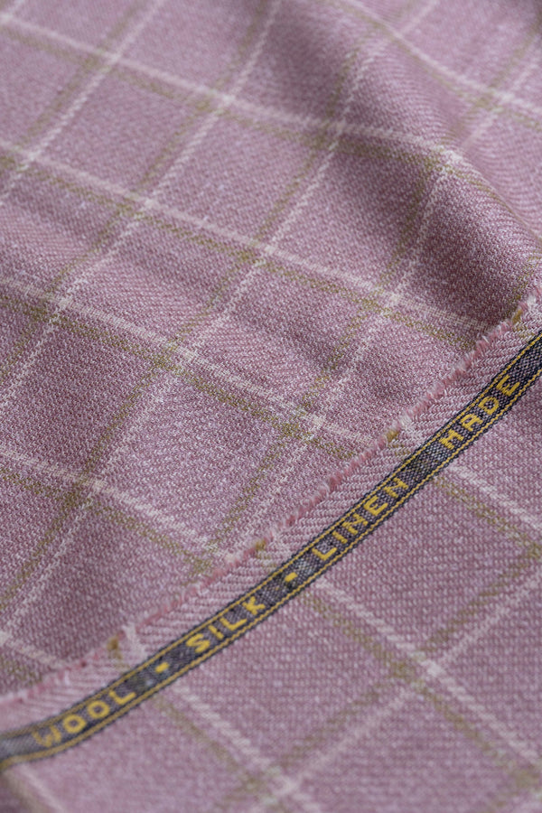 E.Thomas Wool Silk Linen Jacketing Fabric - 1.8 Meters