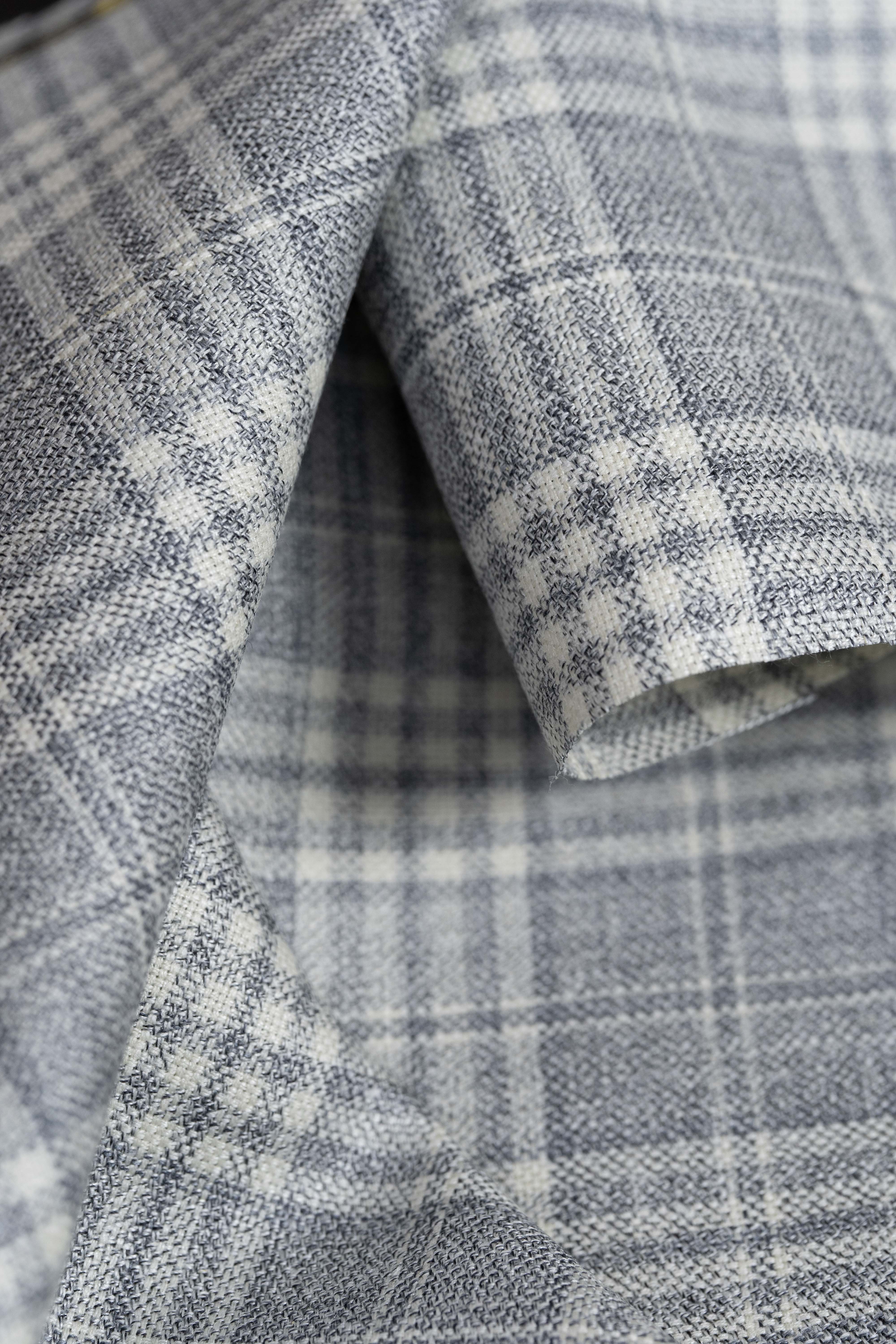 E.Thomas Wool Silk Linen Jacketing Fabric