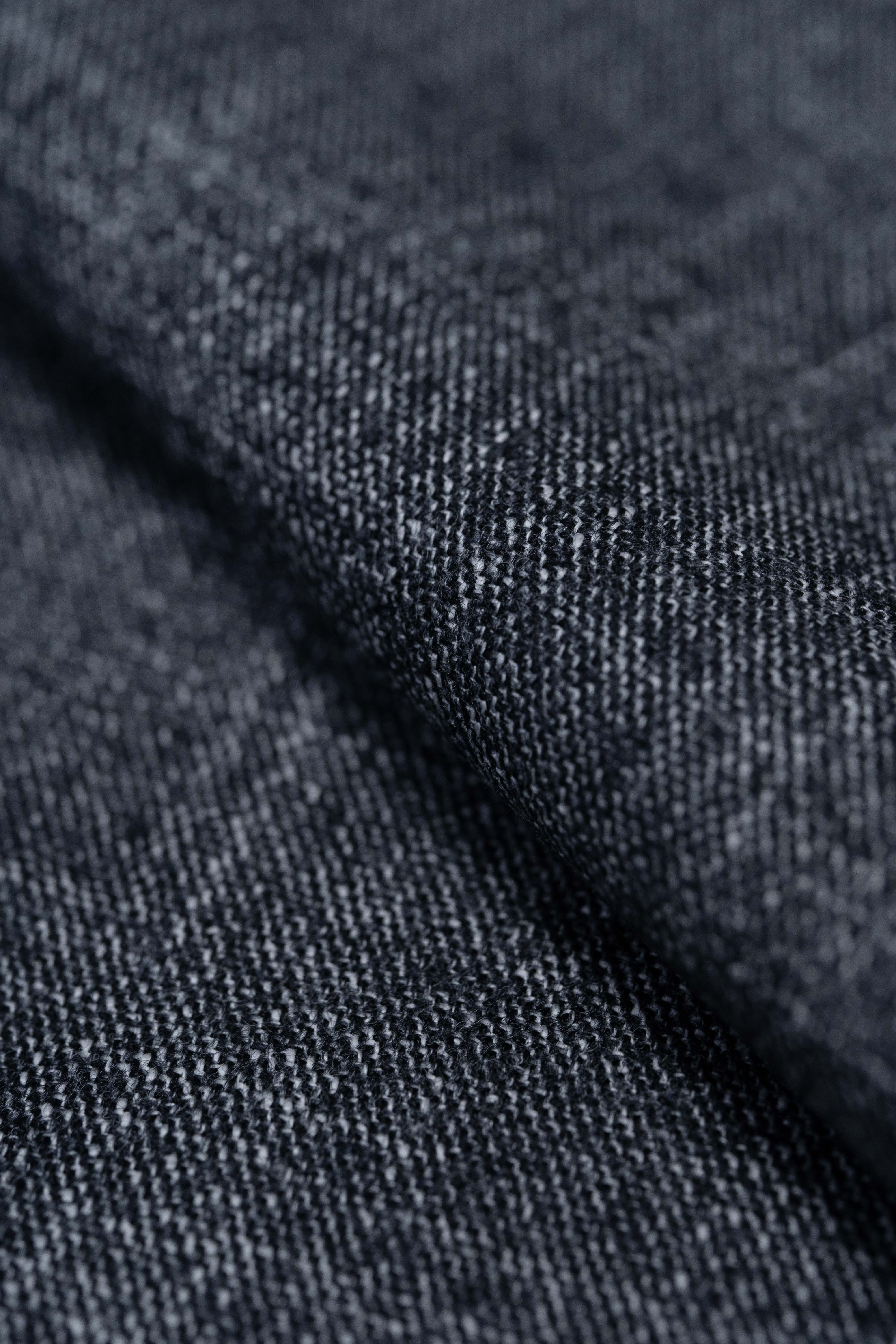 Fratelli Tallia Di Delfino Charcoal Wool Jacketing Fabric- 1.5 Meters - Yoo's Club