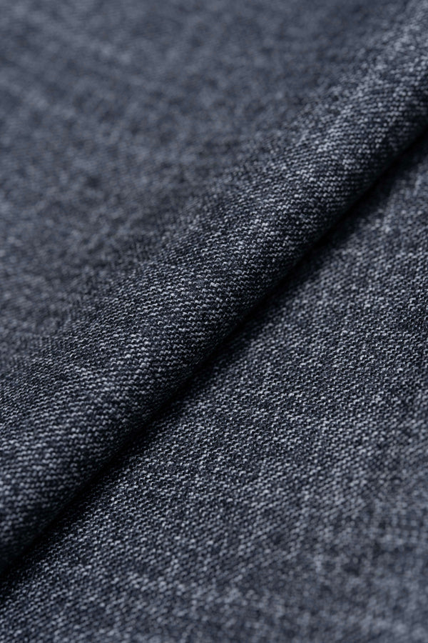 Fratelli Tallia Di Delfino Charcoal Wool Blend Fabric- 1.5 Meters