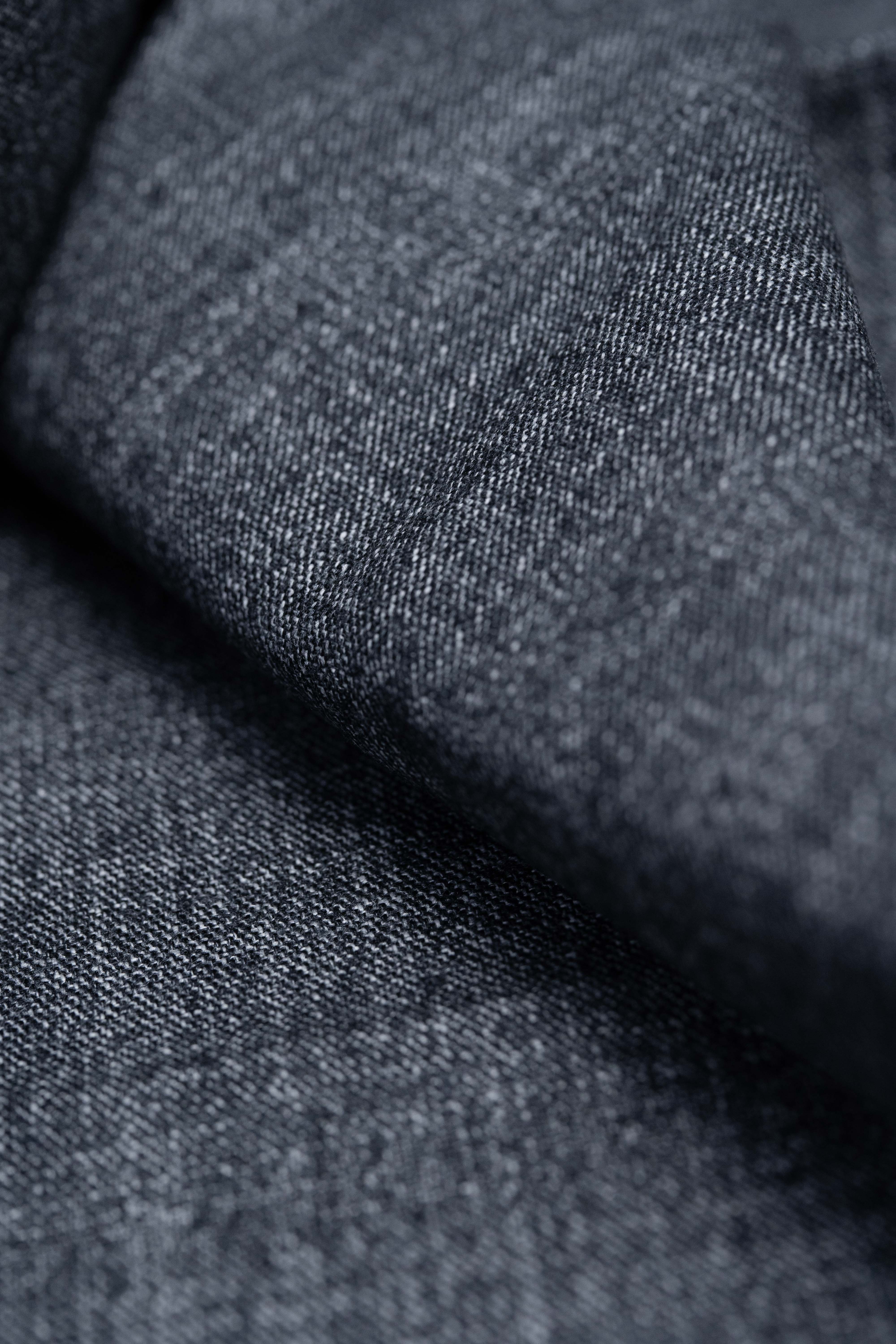 Fratelli Tallia Di Delfino Charcoal Wool Jacketing Fabric- 1.5 Meters - Yoo's Club