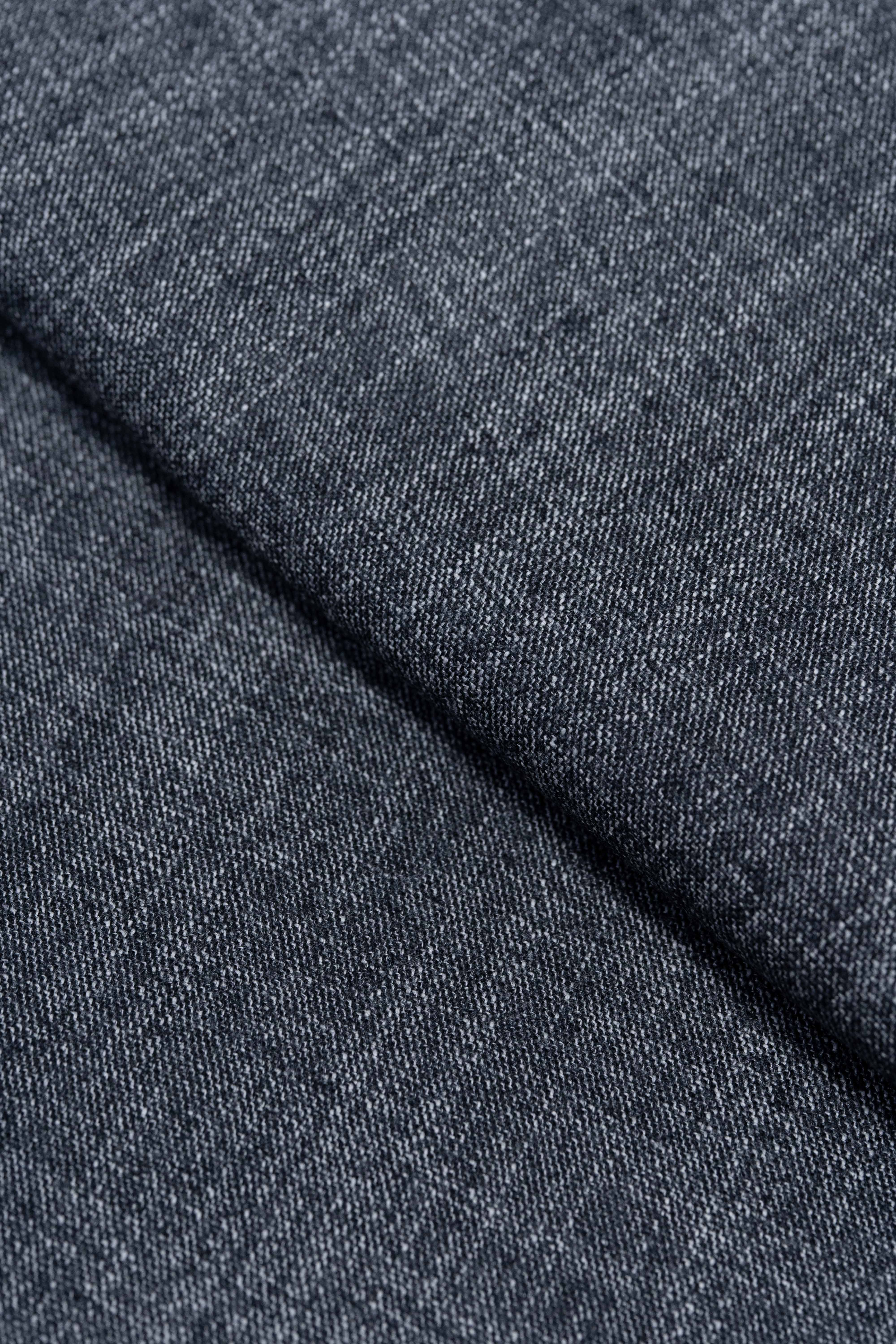 Fratelli Tallia Di Delfino Charcoal Wool Jacketing Fabric- 1.5 Meters - Yoo's Club