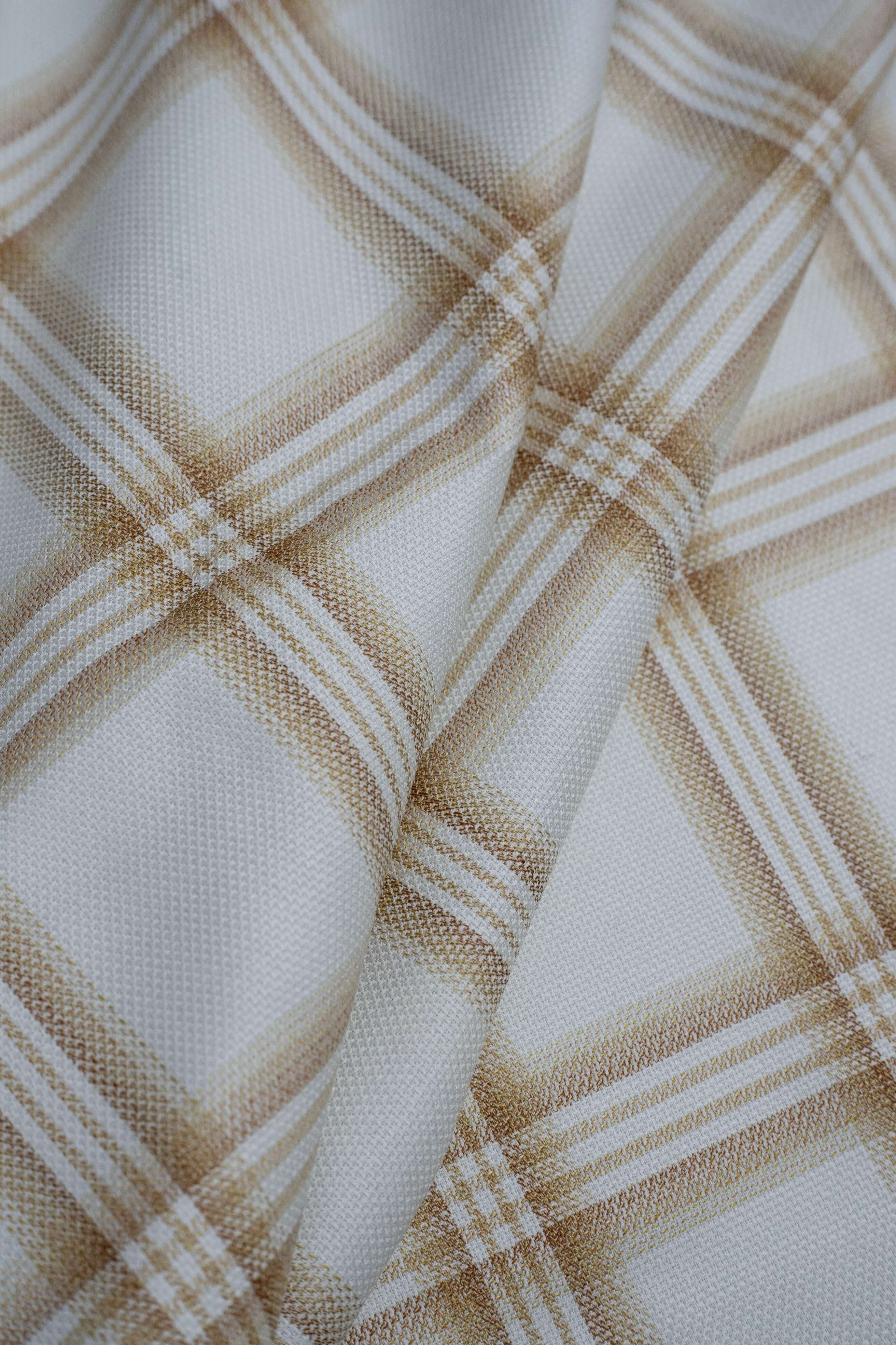 Fratelli Tallia Di Delfino Fancy Check Jacketing Fabric- 1.95 Meters - Yoo's Club