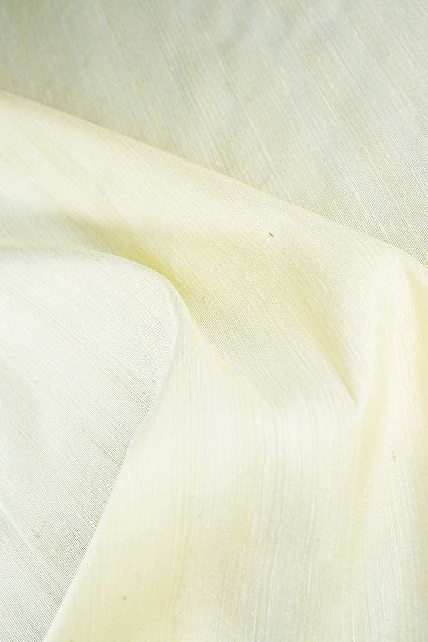 Kintoki Kiji Dupioni Silk in Cream White GW50-02 - Yoo's Club