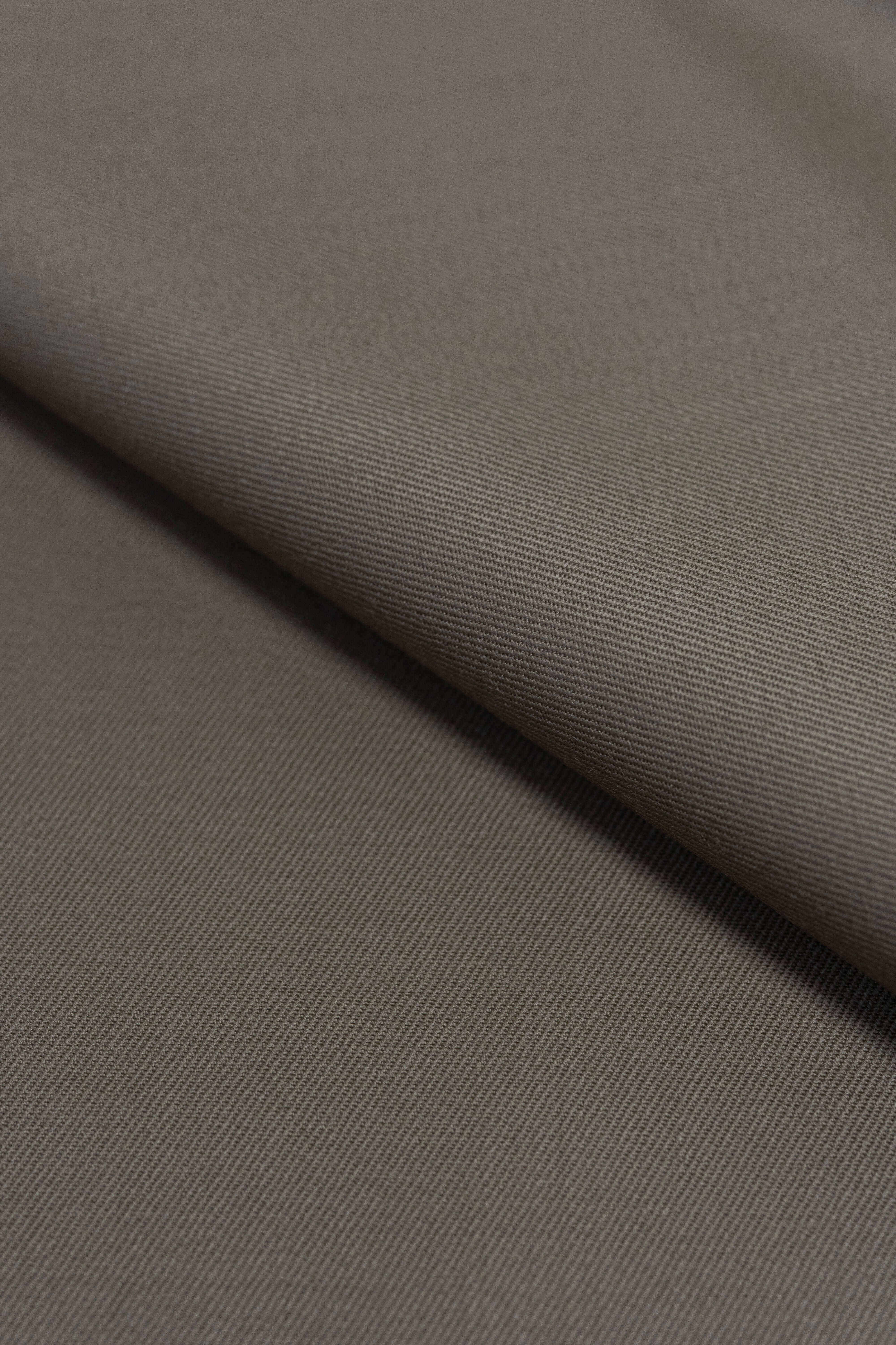 Groves & Lindley Khaki Super 120s Twill Wool Suit Fabric