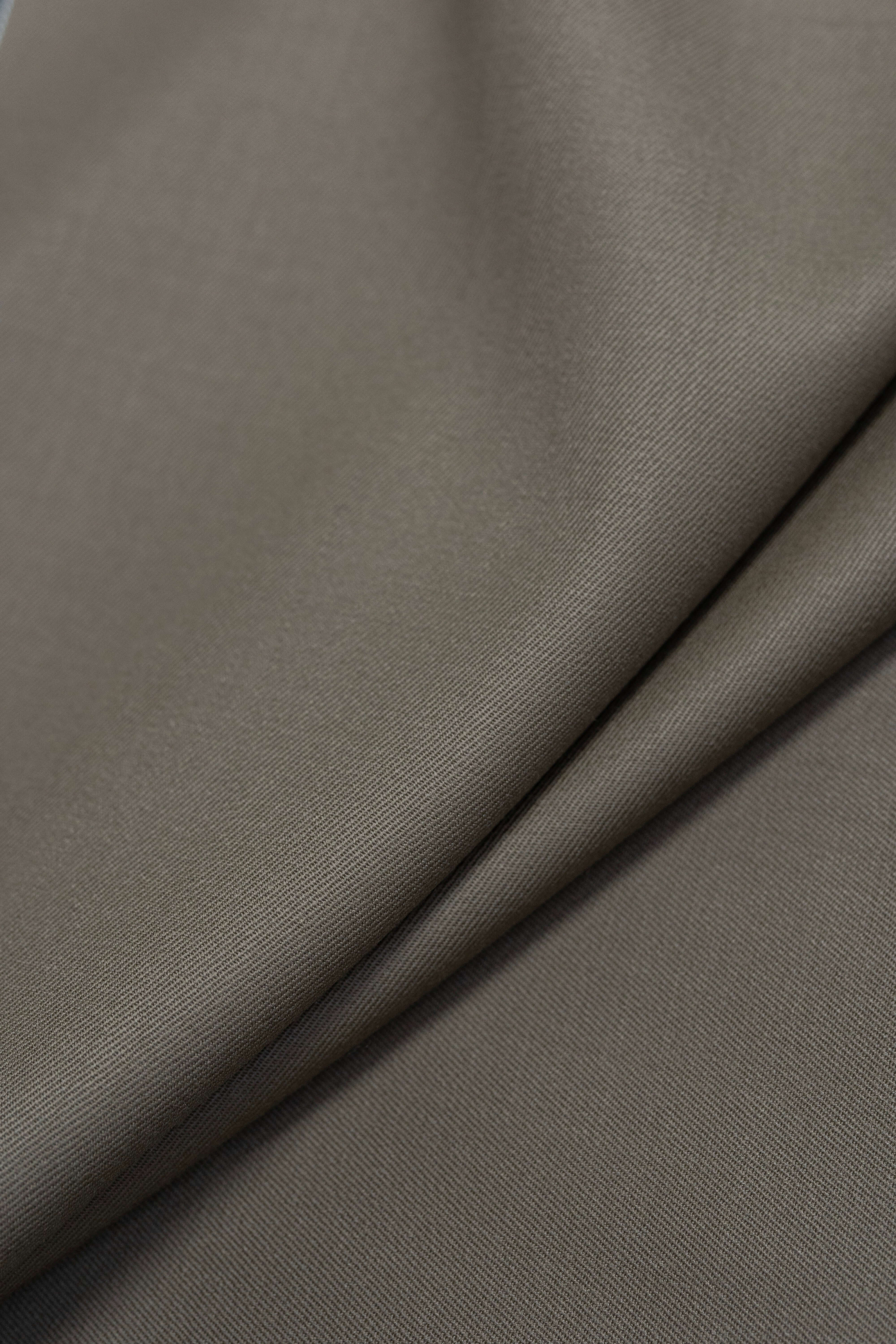 Groves & Lindley Khaki Super 120s Twill Wool Suit Fabric