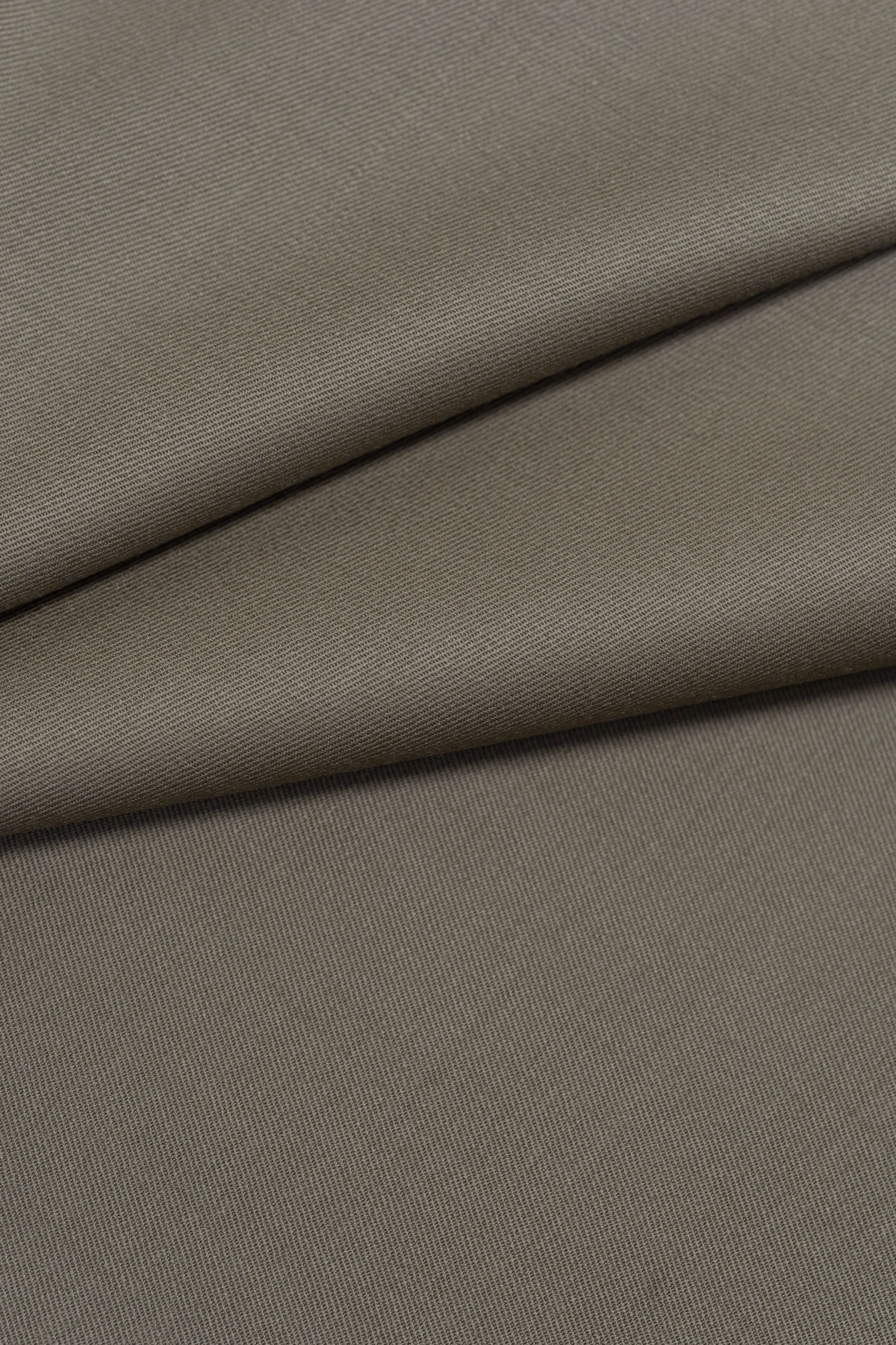 Groves & Lindley Khaki Super 120s Twill Wool Suit Fabric