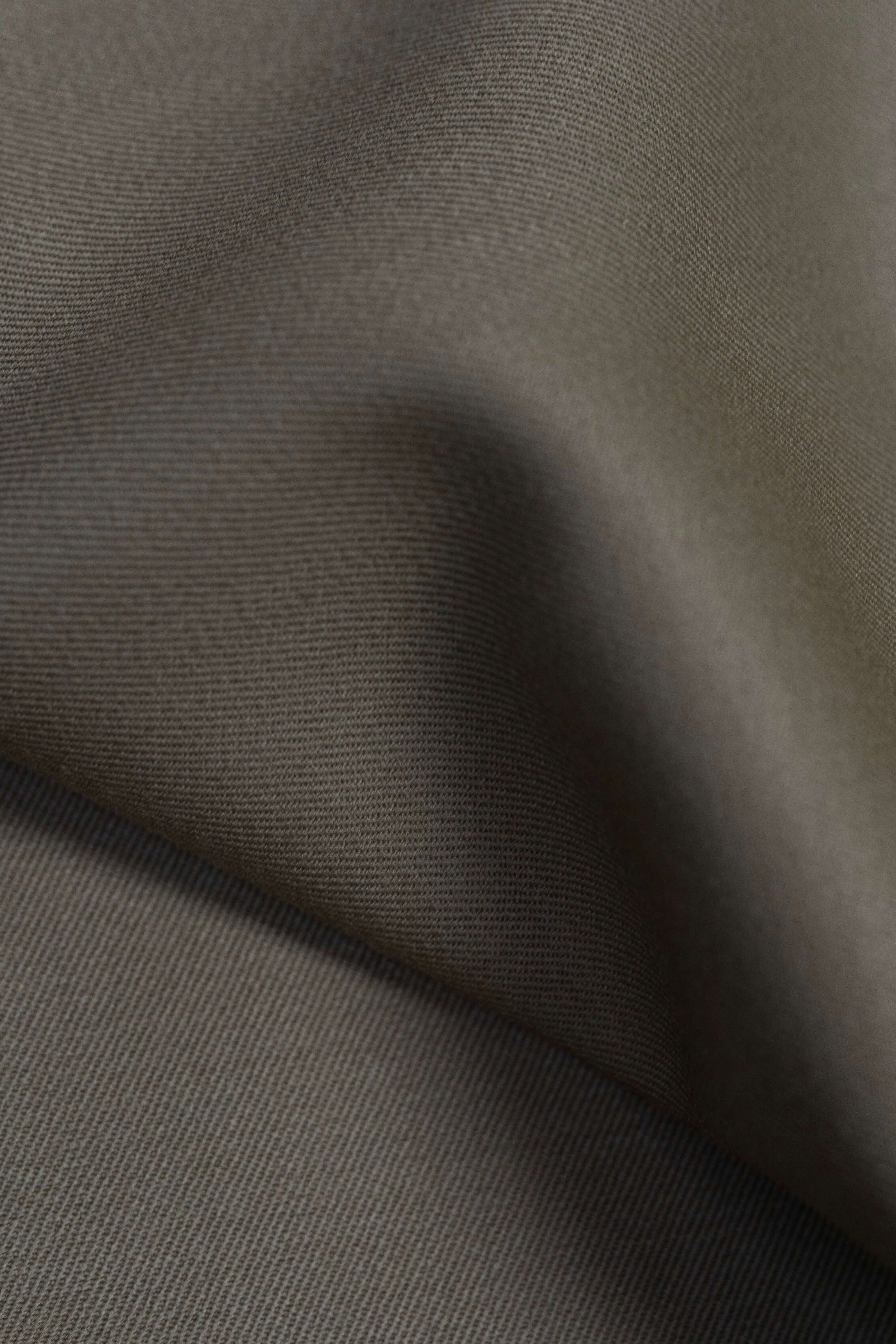 Groves & Lindley Khaki Super 120s Twill Wool Suit Fabric
