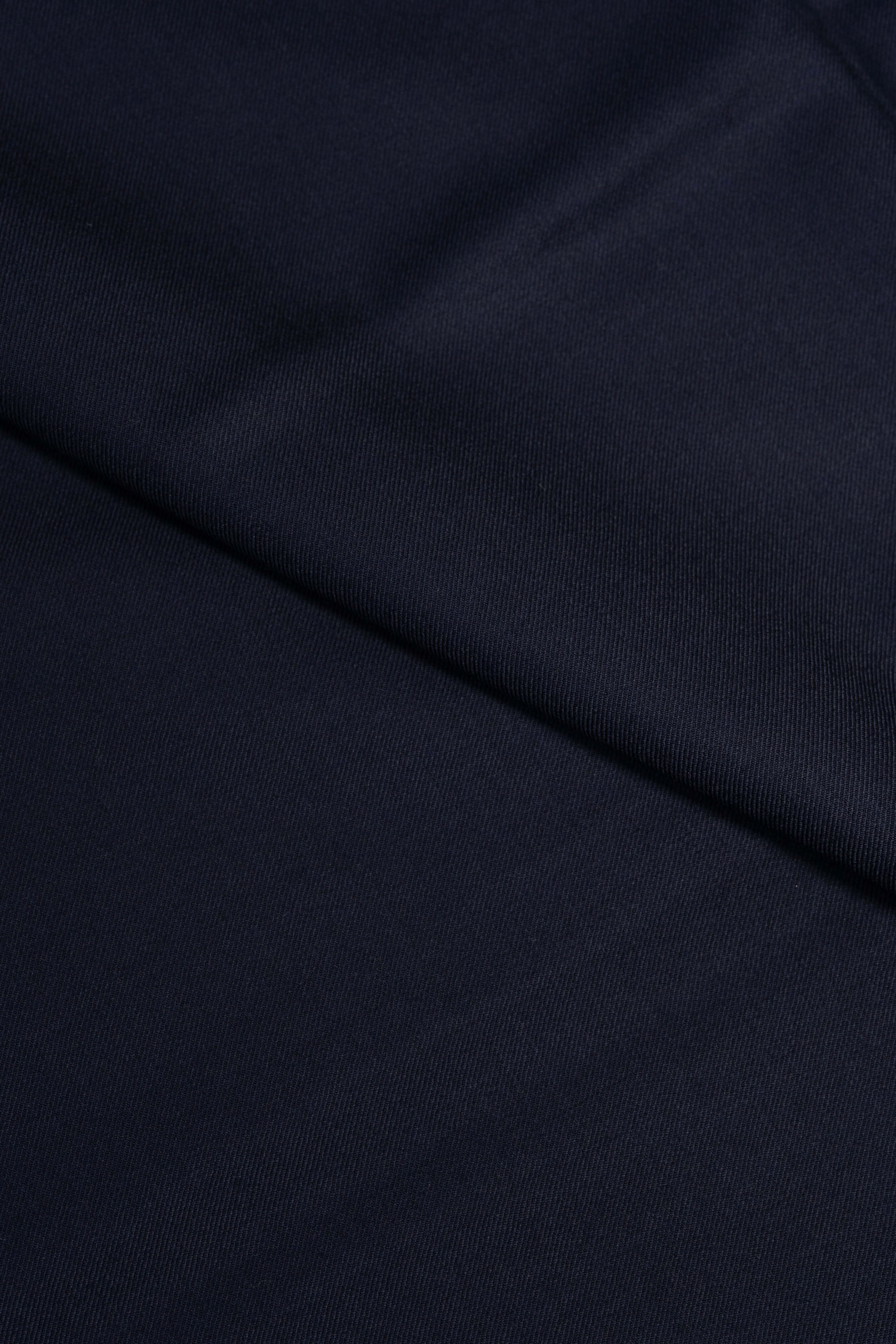 Groves & Lindley Dark Navy Twill Wool Suiting Fabric -3.1 Meters