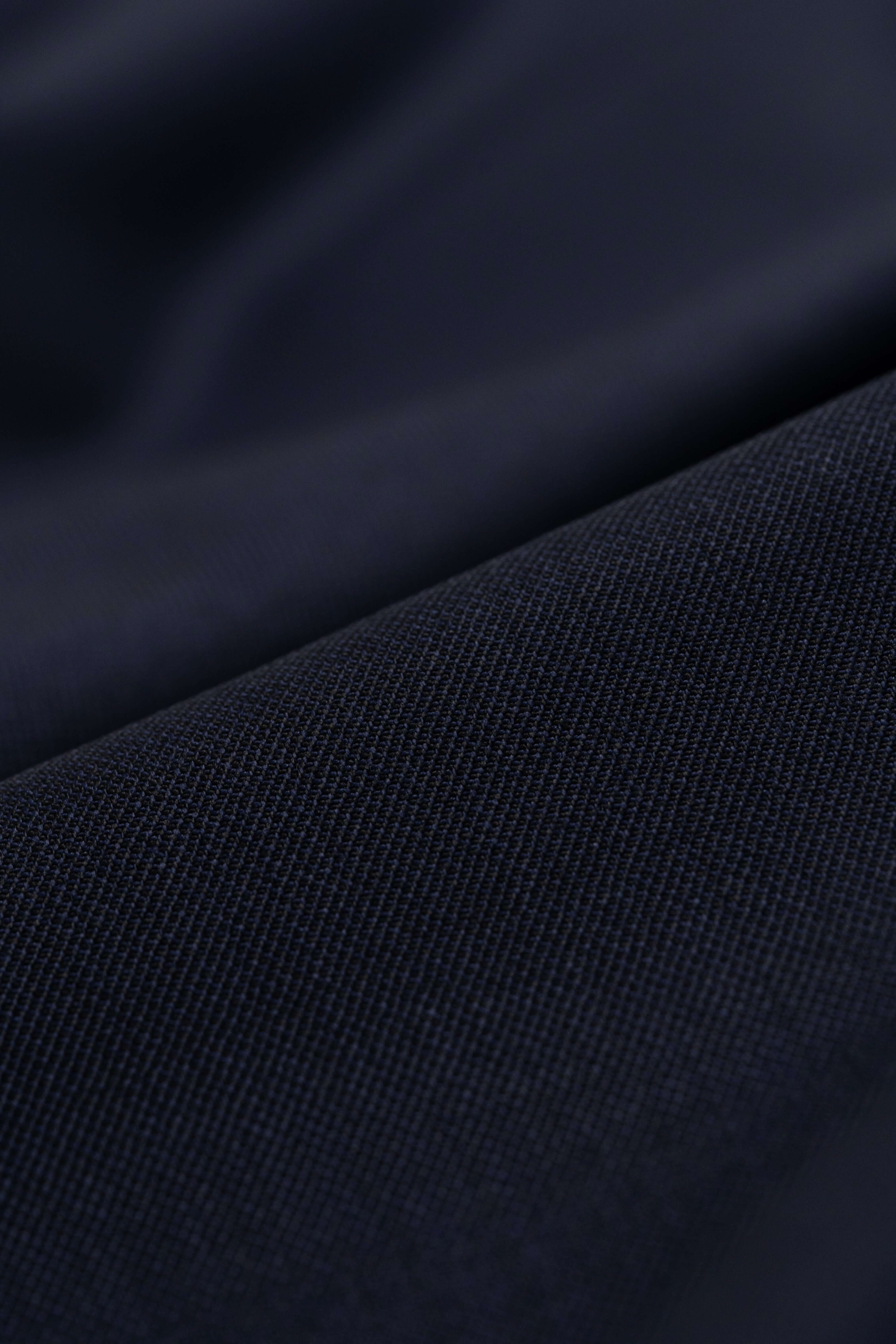 Barrington Navy Plain Superfine Merino Wool Suiting (15022)-2.6 Meters