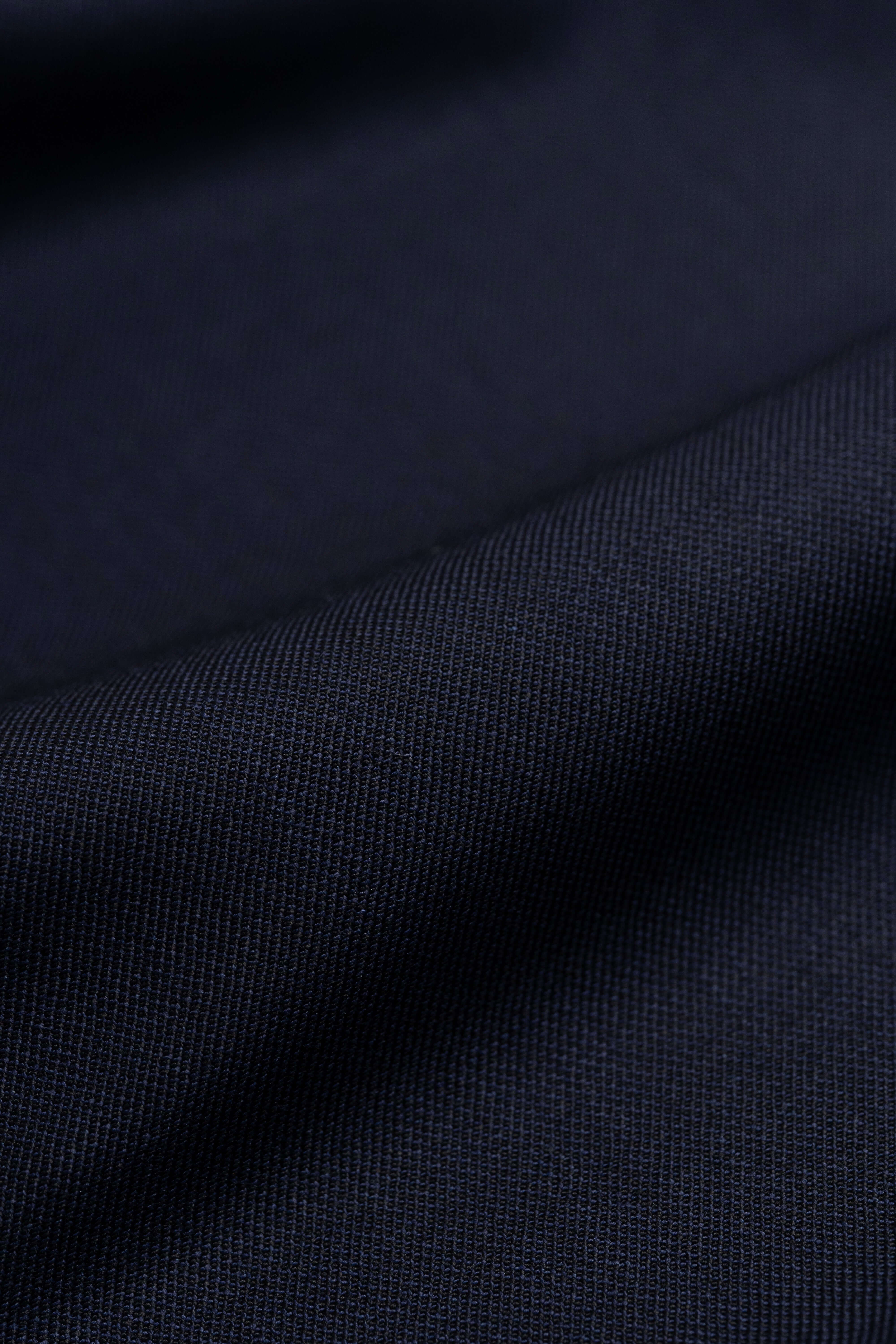 Barrington Navy Plain Superfine Merino Wool Suiting (15022)-2.6 Meters