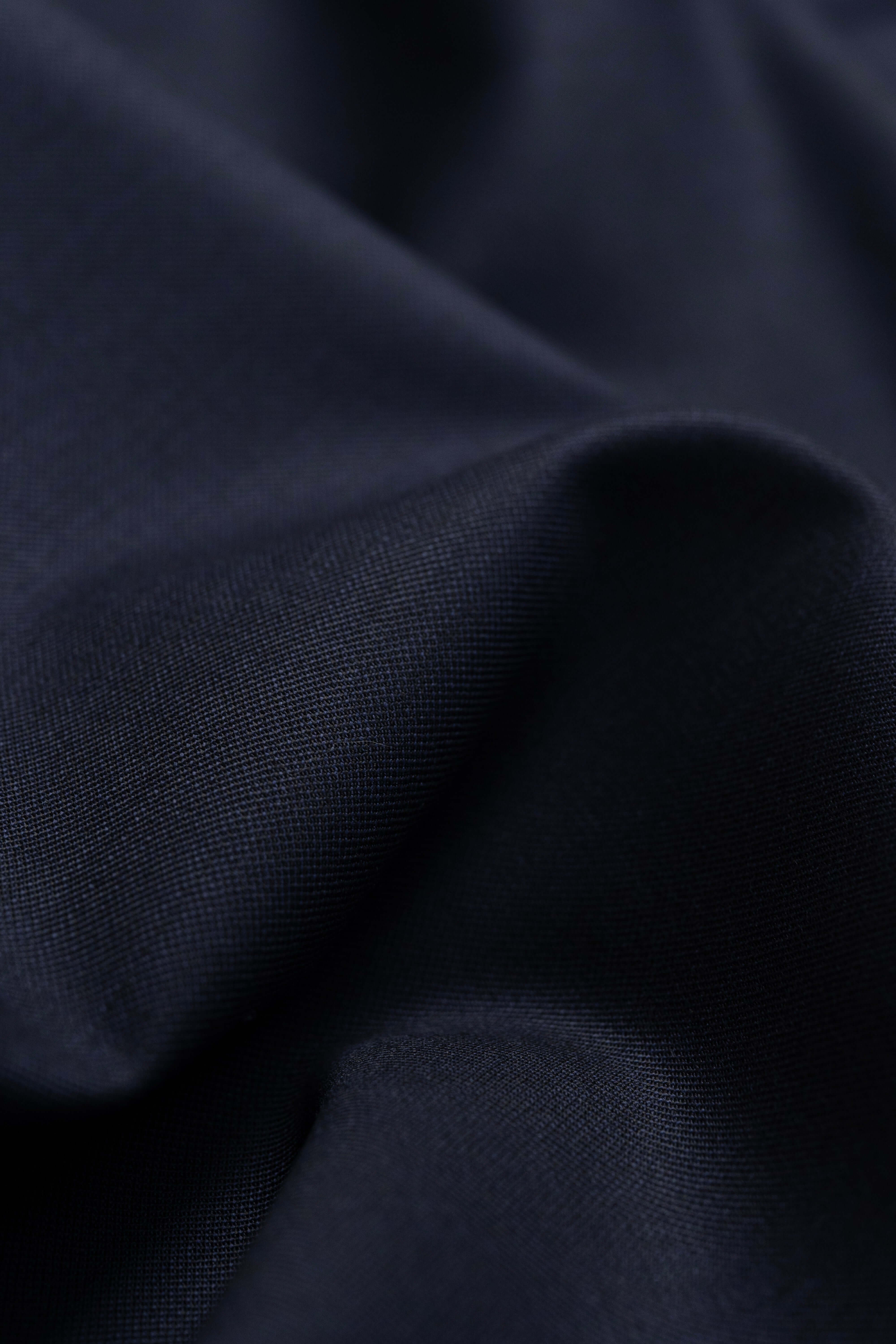 Barrington Navy Plain Superfine Merino Wool Suiting (15022)-2.6 Meters