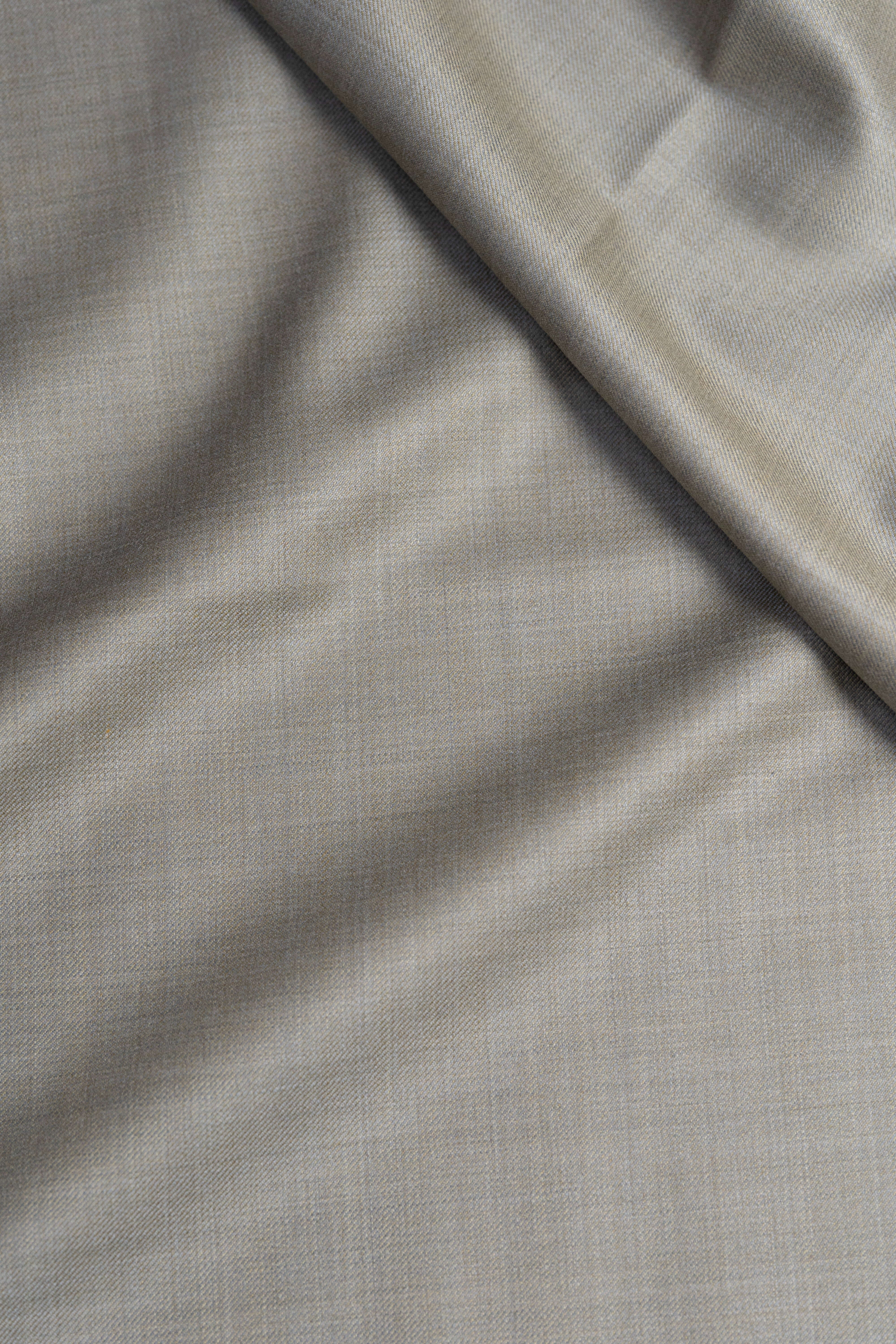 Dormeuil Amadeus 365 Taupe Worsted Wool Suiting Fabric - 1.5 Meters