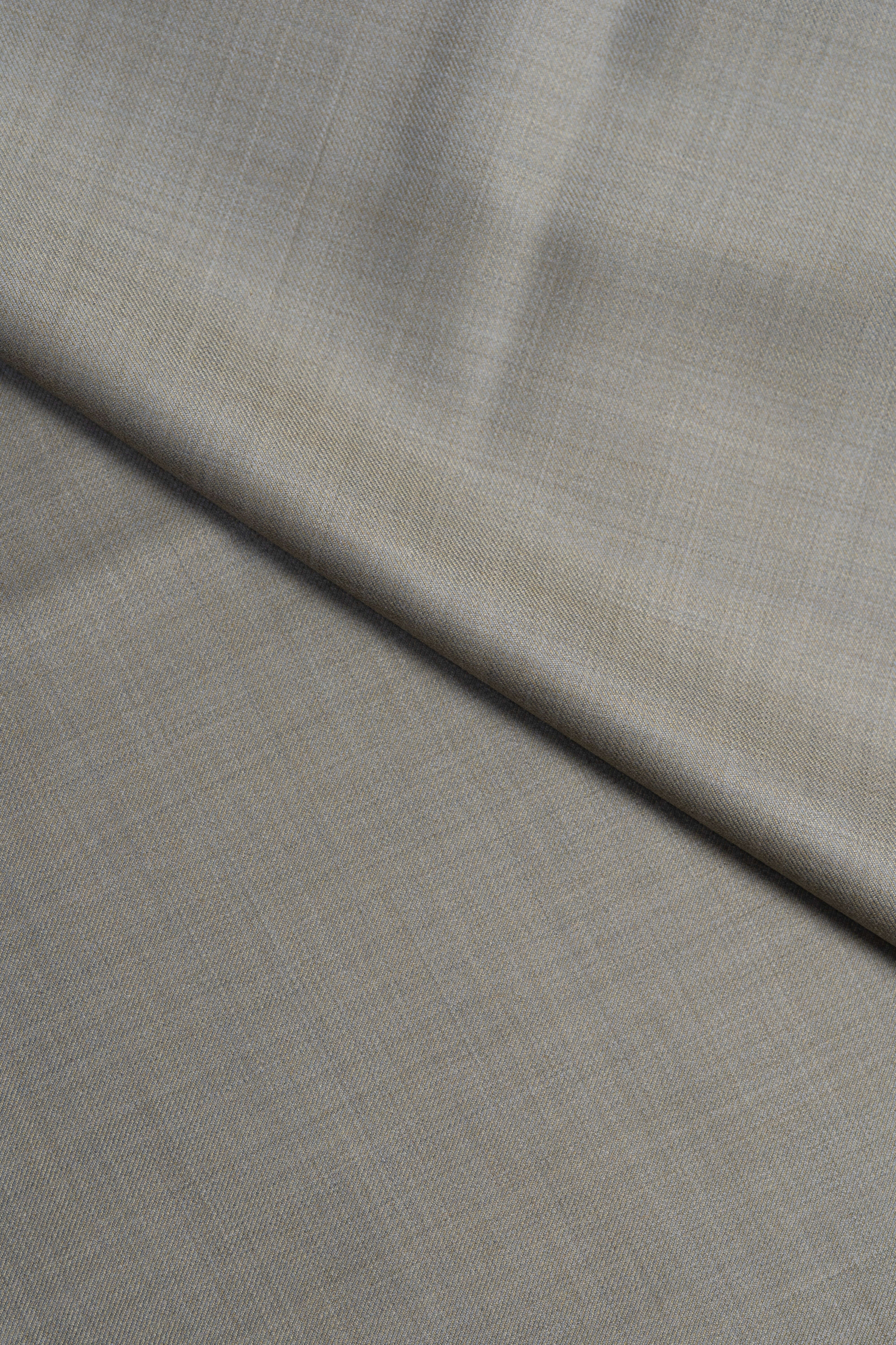 Dormeuil Amadeus 365 Taupe Worsted Wool Suiting Fabric - 1.5 Meters