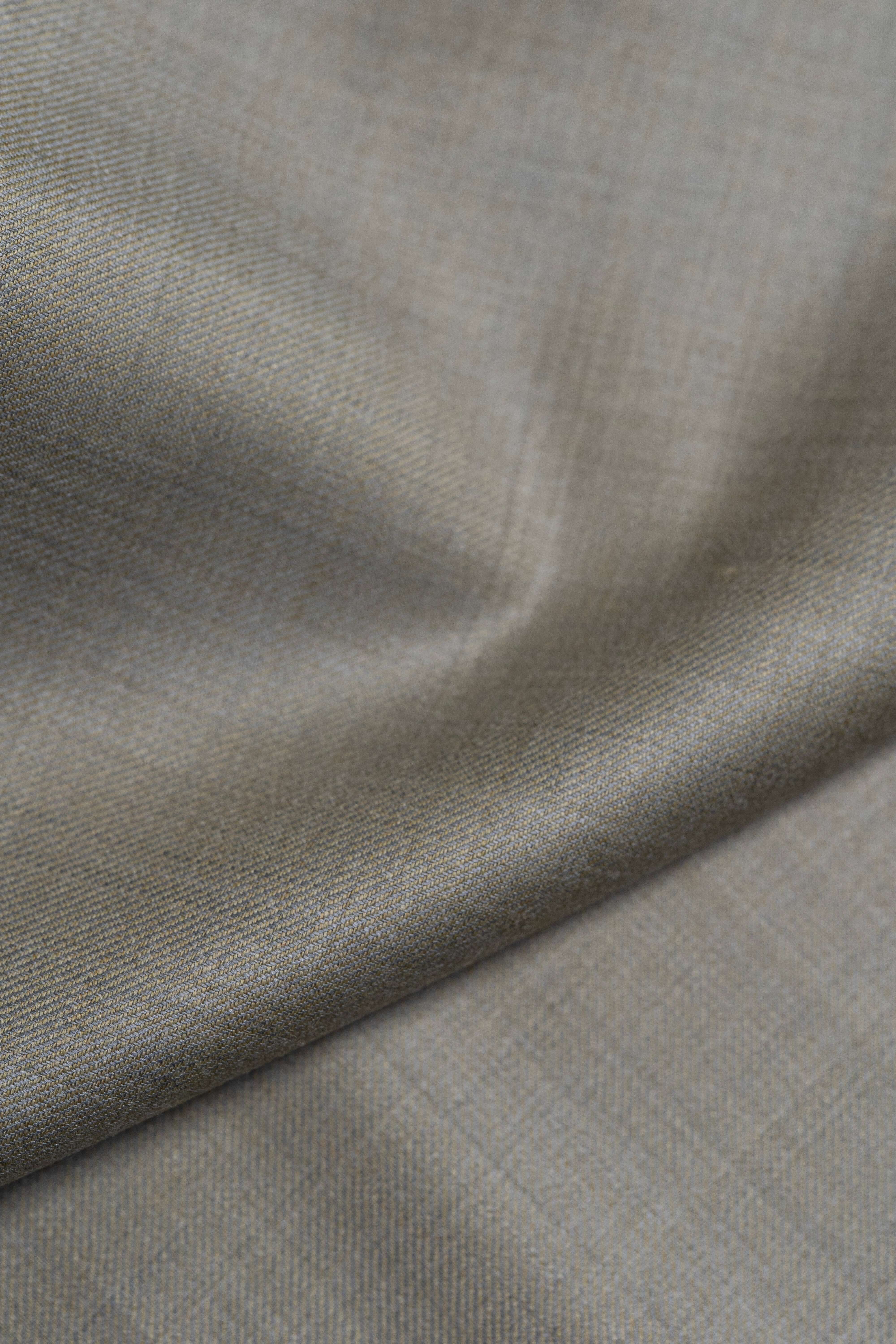 Dormeuil Amadeus 365 Taupe Worsted Wool Suiting Fabric - 1.5 Meters