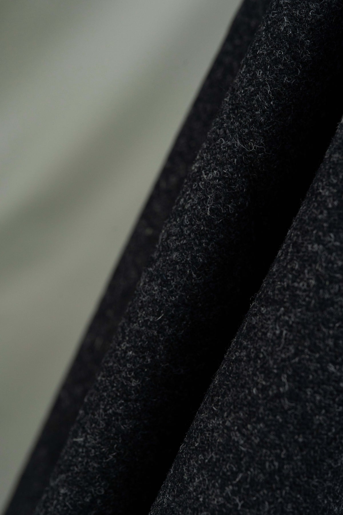 Dark Charcoal Heavy Woolen Fabric, ideal for tailoring British Red Stripe Wool Suit Fabric.