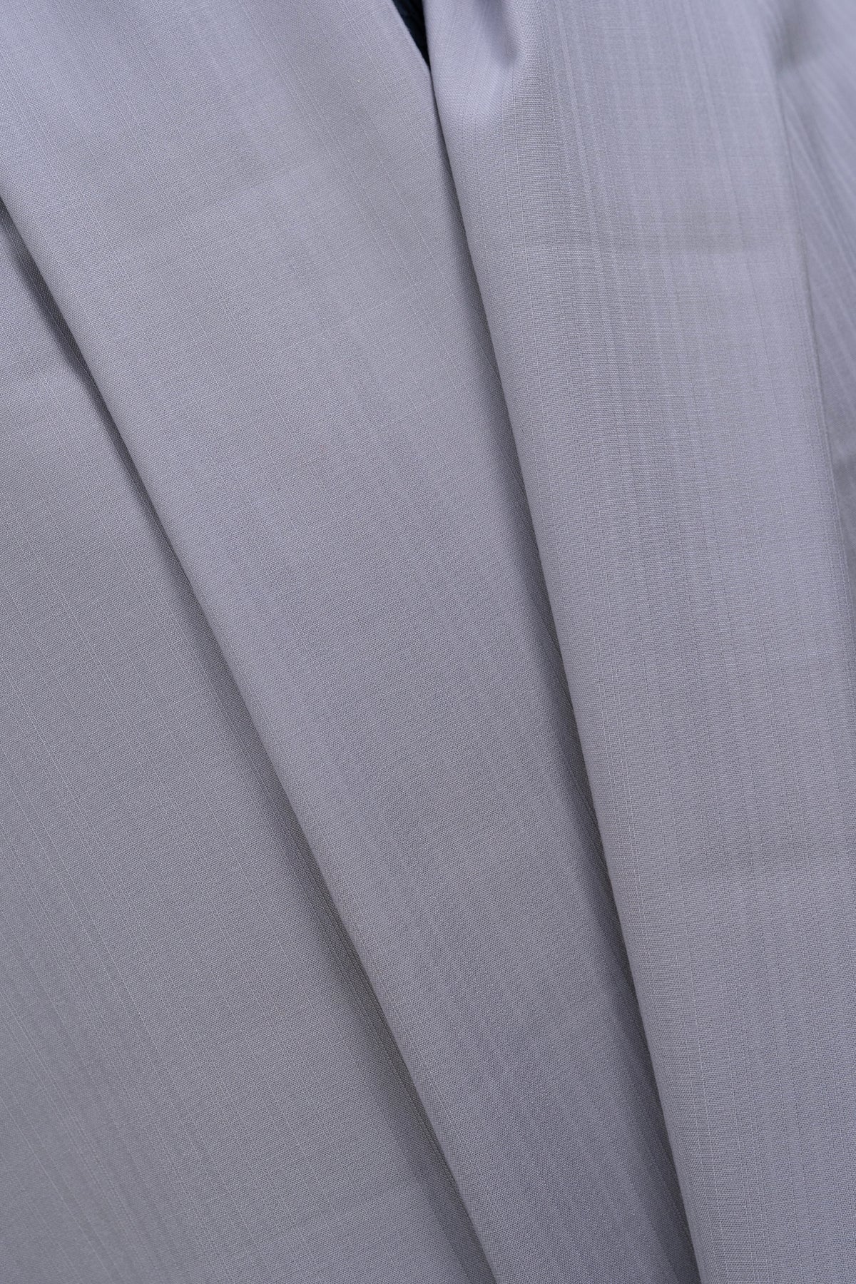 Wain Shiell Grey Subtle Stripe Wool Suiting Fabric (V26011) -2.9 Meters - Yoo's Club
