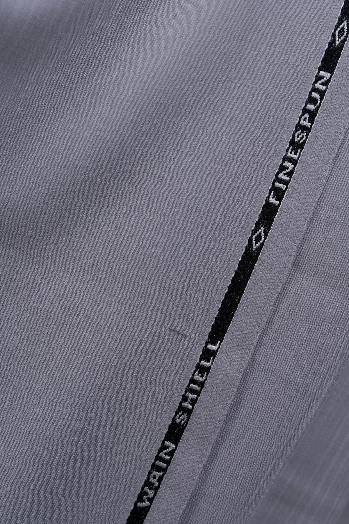 Wain Shiell Grey Subtle Stripe Wool Suiting Fabric (V26011) -2.9 Meters - Yoo's Club