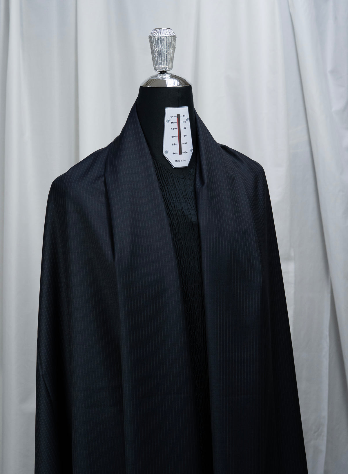 CERRUTI 1881 Nobility Dark Navy Stripe Wool Suiting (V26005 ) - 3 Meters - Yoo's Club