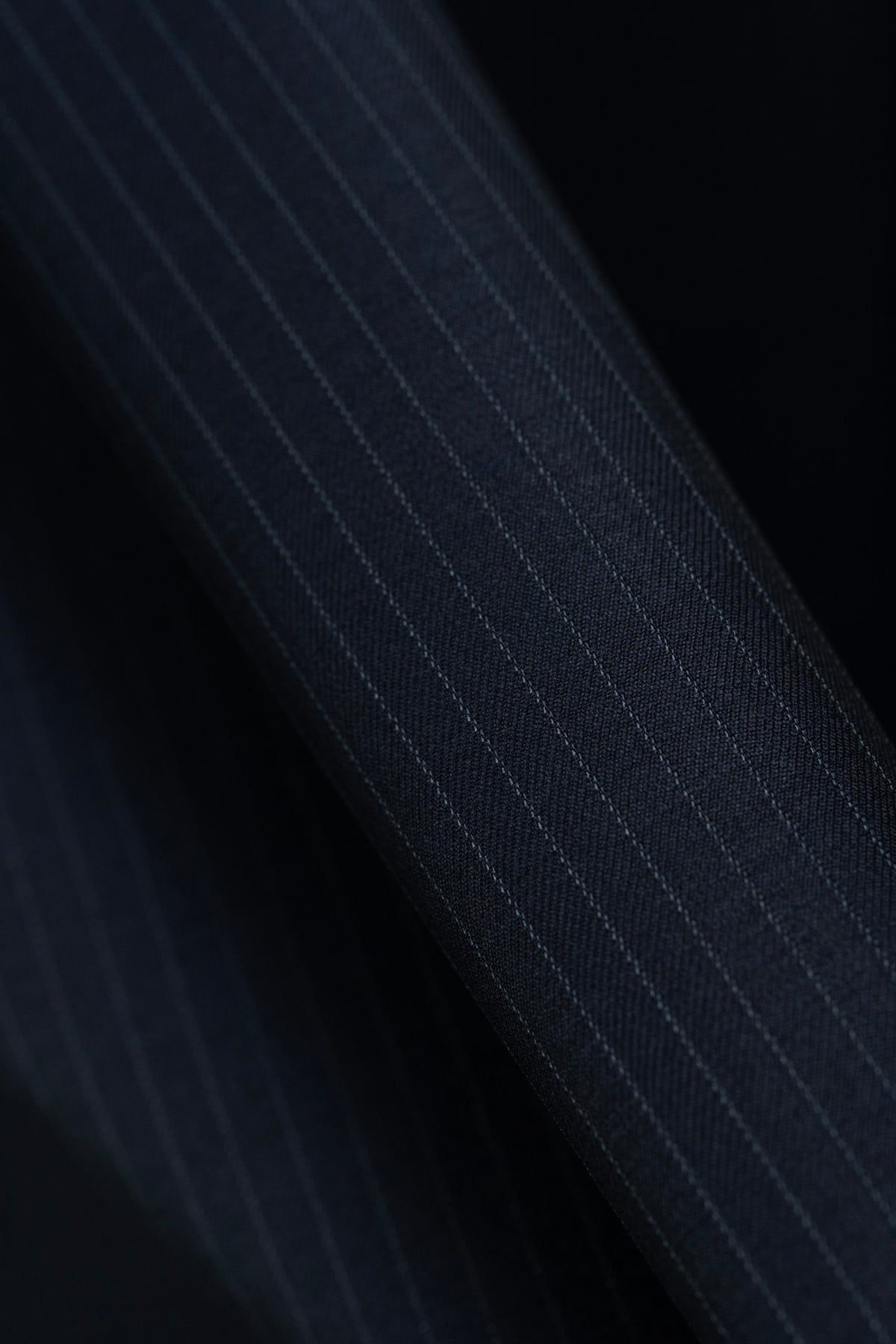 CERRUTI 1881 Nobility Dark Navy Stripe Wool Suiting (V26005 ) - 3 Meters - Yoo's Club