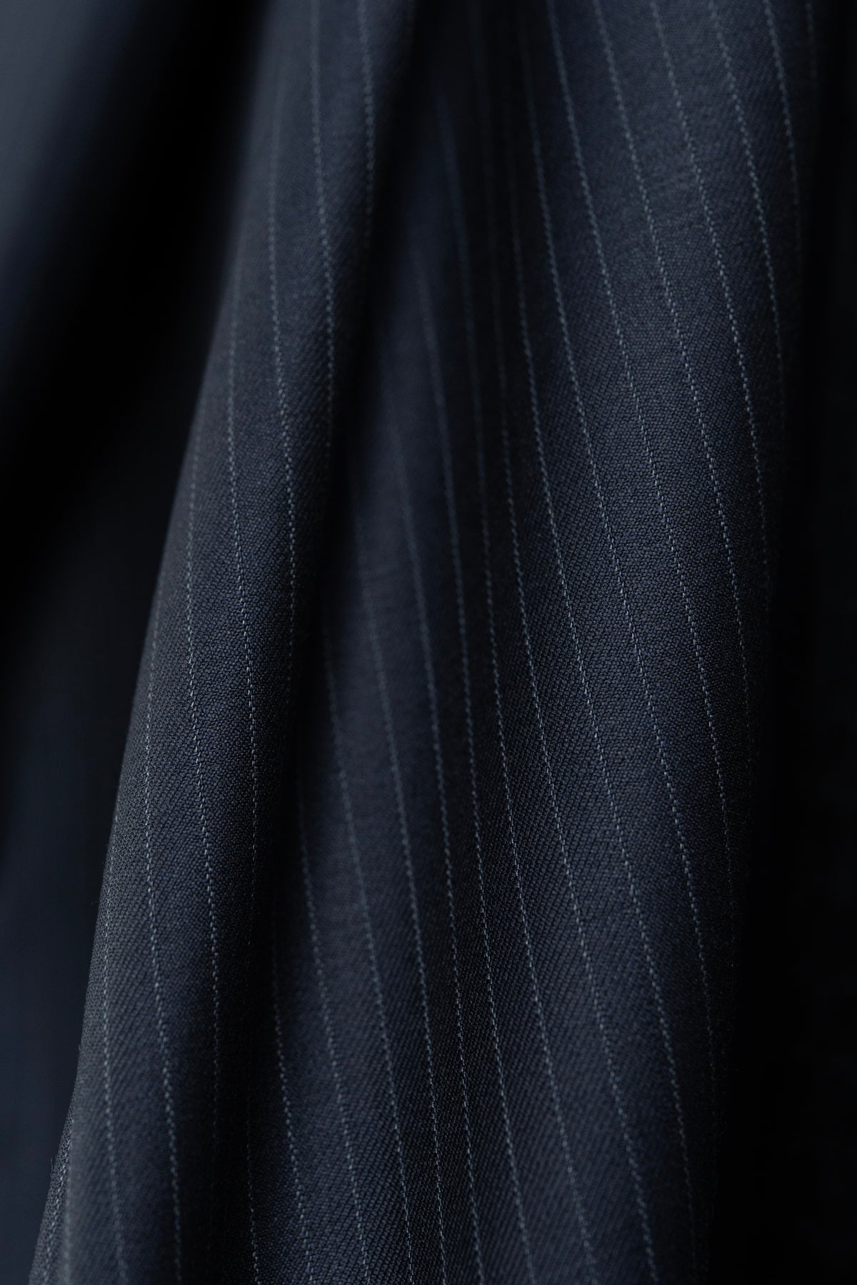 CERRUTI 1881 Nobility Dark Navy Stripe Wool Suiting (V26005 ) - 3 Meters - Yoo's Club