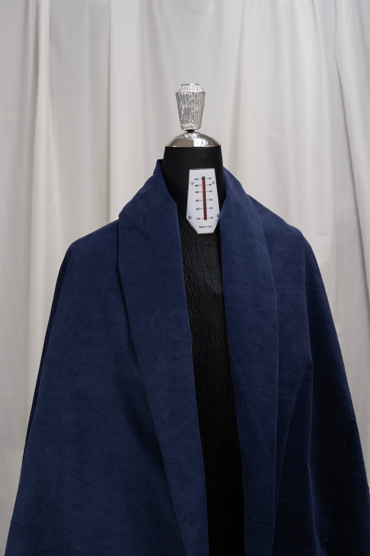 Royal Blue Cotton Blend Corduroy Trousers Fabric (V26020)- 1.85 Meters - Yoo's Club