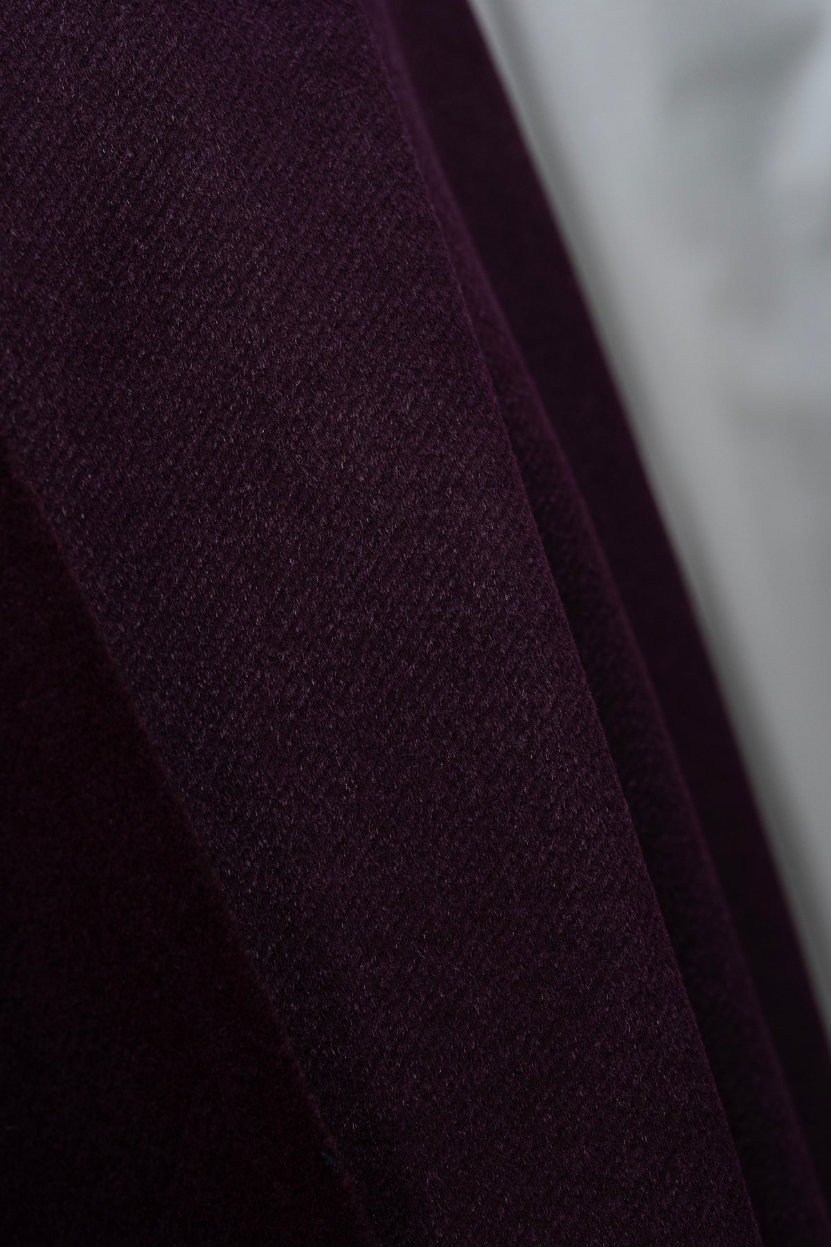 Vintage Burgundy Heavy Wool Suit Jacket Fabric (V26013)- 2.3 Meters - Yoo's Club