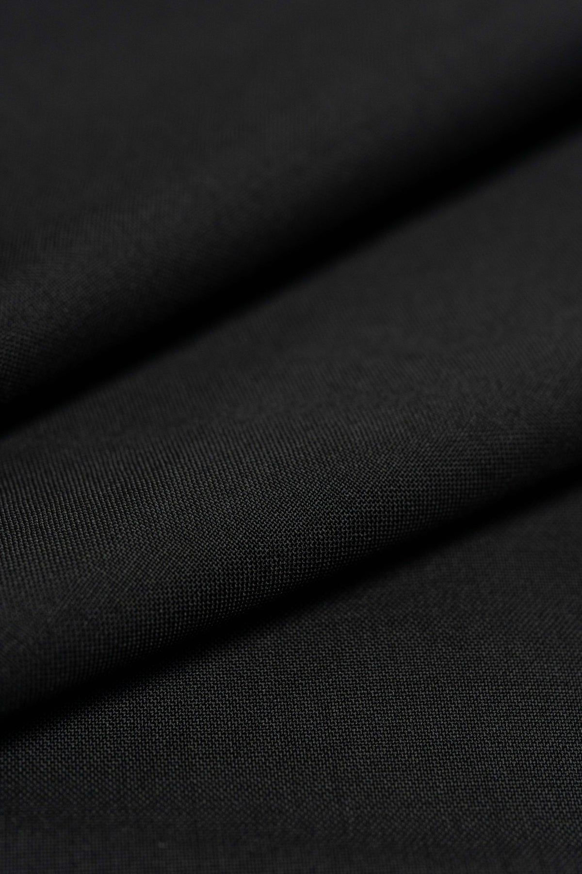 VBC Black Wool & Mohair Suiting Fabric (32590) - 2.25 Meters - Yoo's Club