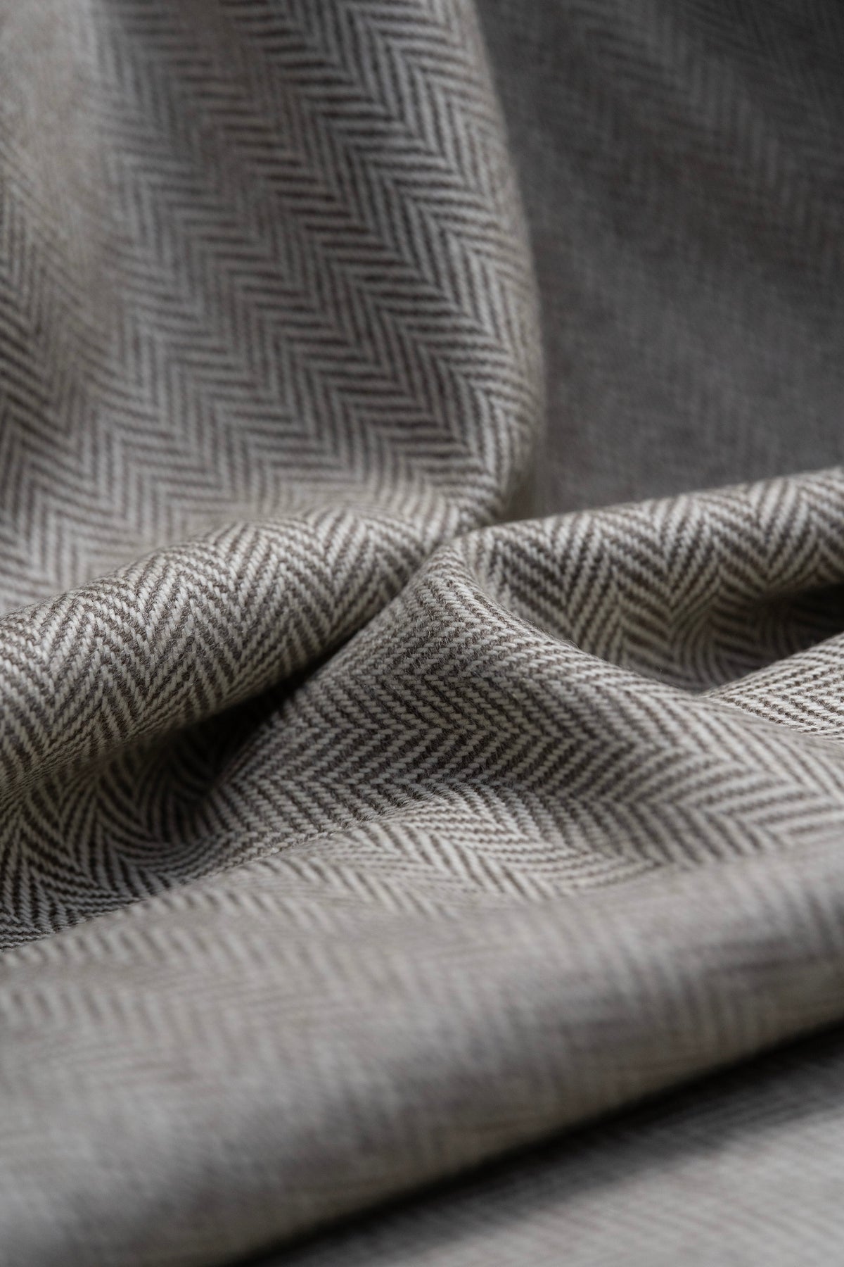 Herringbone Wool Jacket Fabric (SEC23-09)-1.65 Meters - Yoo's Club