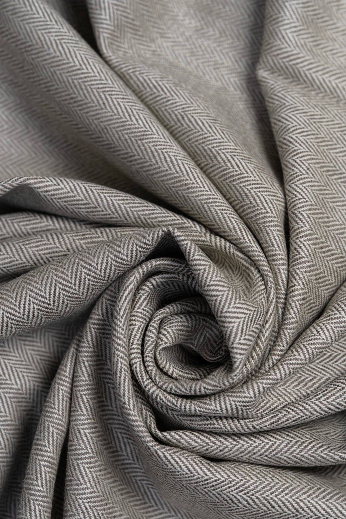 Herringbone Wool Jacket Fabric (SEC23-09)-1.65 Meters - Yoo's Club