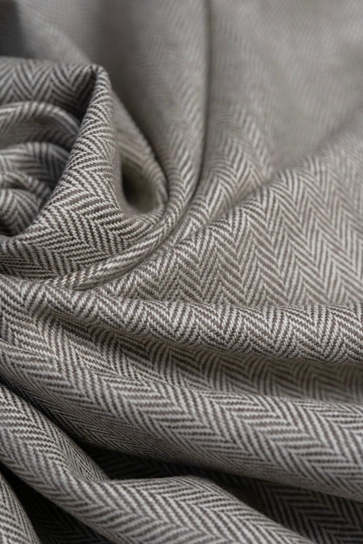 Herringbone Wool Jacket Fabric (SEC23-09)-1.65 Meters - Yoo's Club