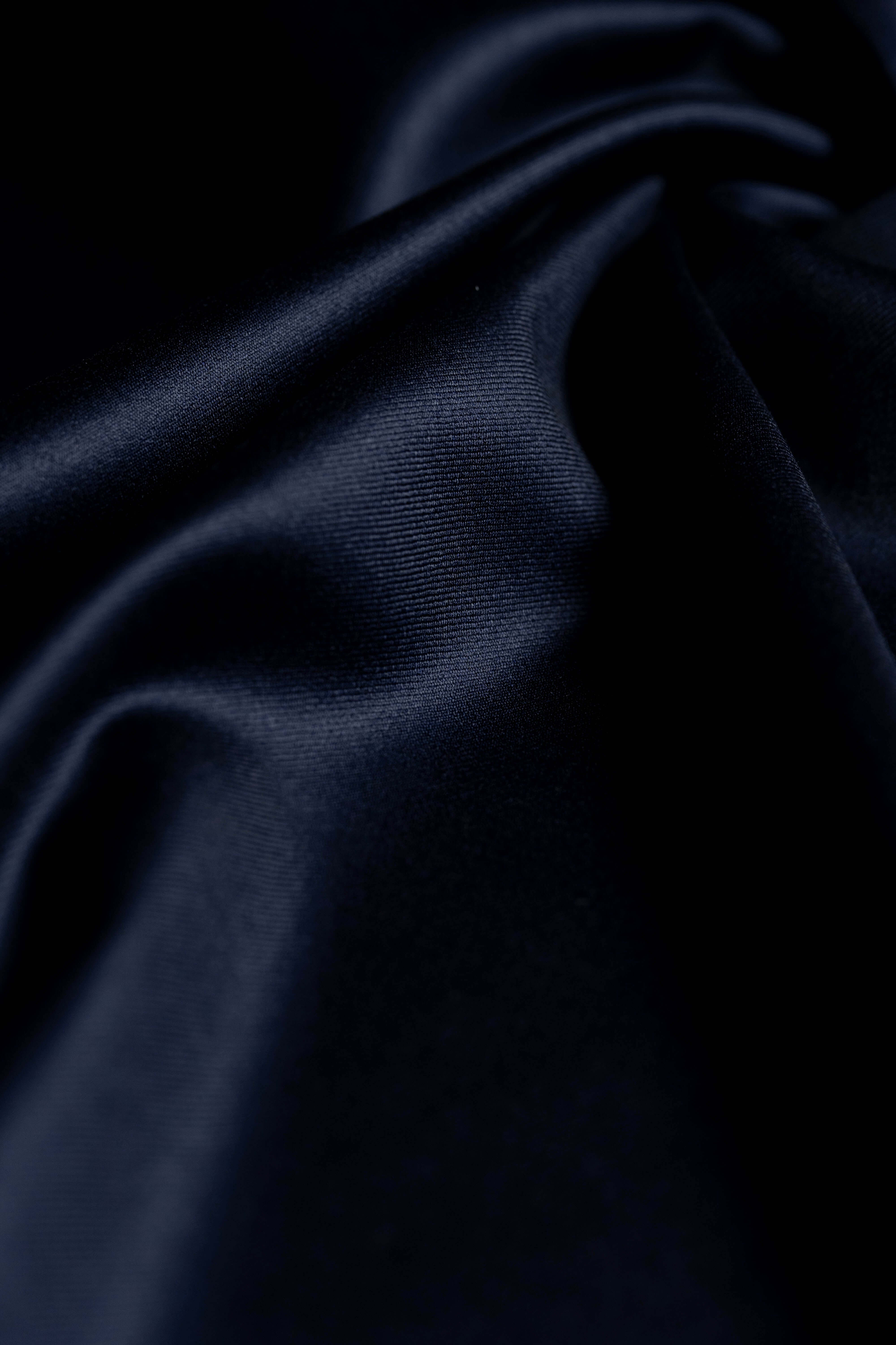 Loro Piana Dark Navy 150's Merino Wool suit fabric close-up texture