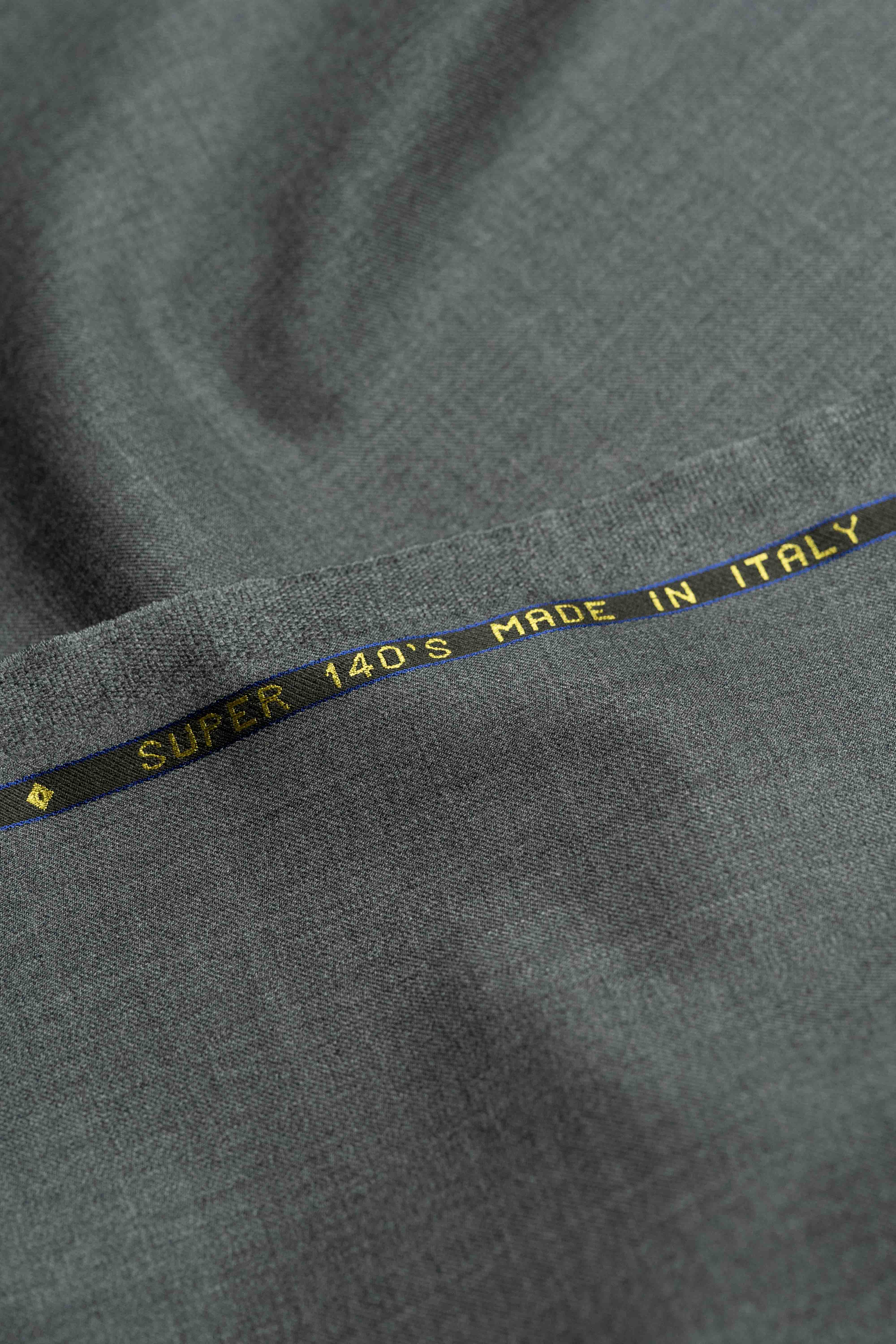 VBC灰色140支羊毛西裝布料（SA-1115）