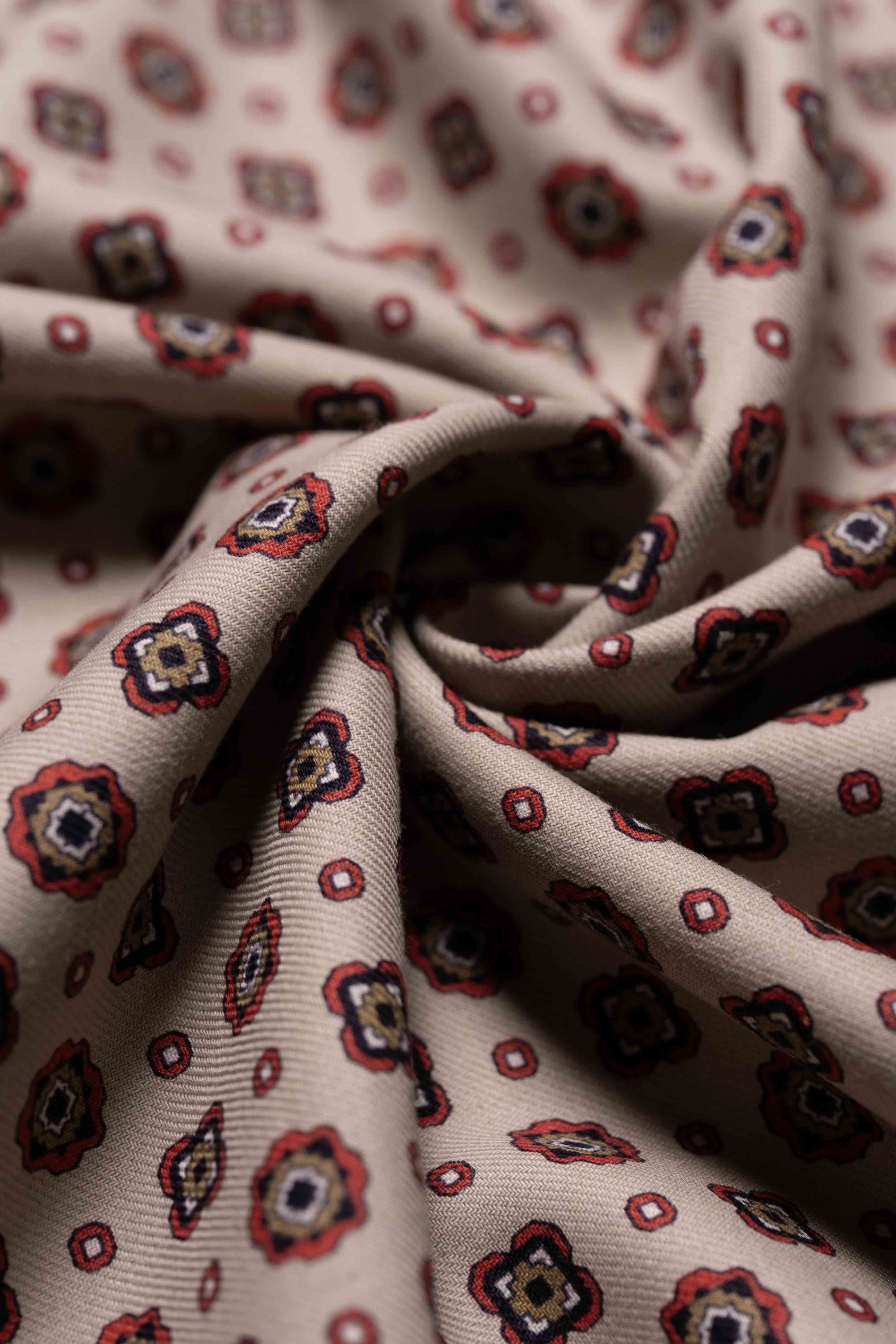 Vintage fabrics Wool & Cotton for Shirt/Tie (22524) - Unit per 0.5 M