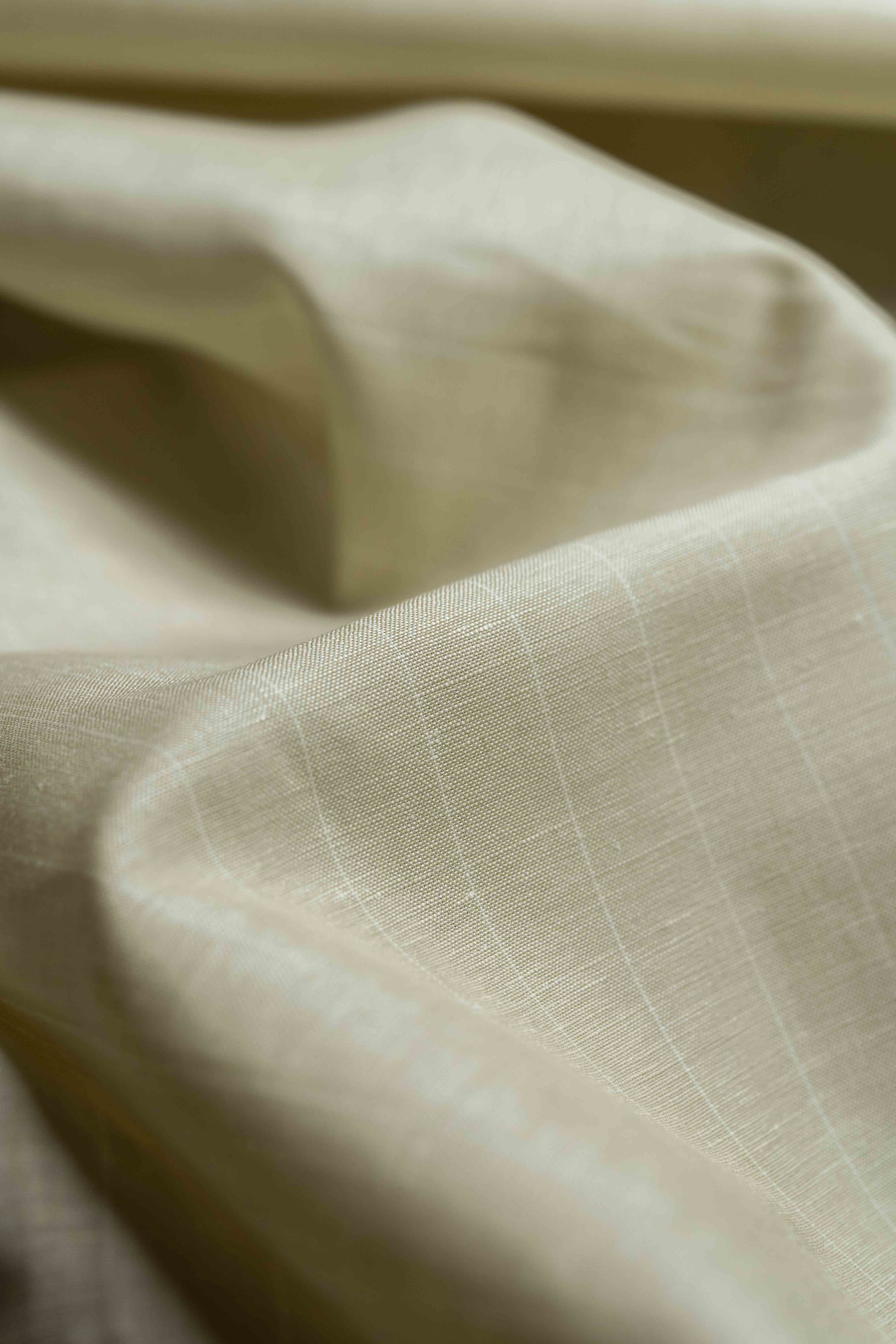 Lanificio Tessilstrona Beige Stripe Wool & Linen Suit Fabric (GC6540538)-3.5m