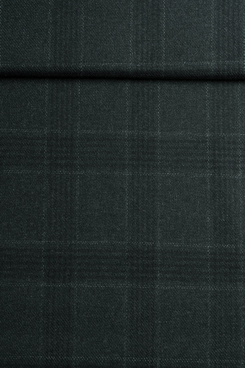 6030-22-109 Pure Wool Winter Jacketing in Dark Green-2.1m