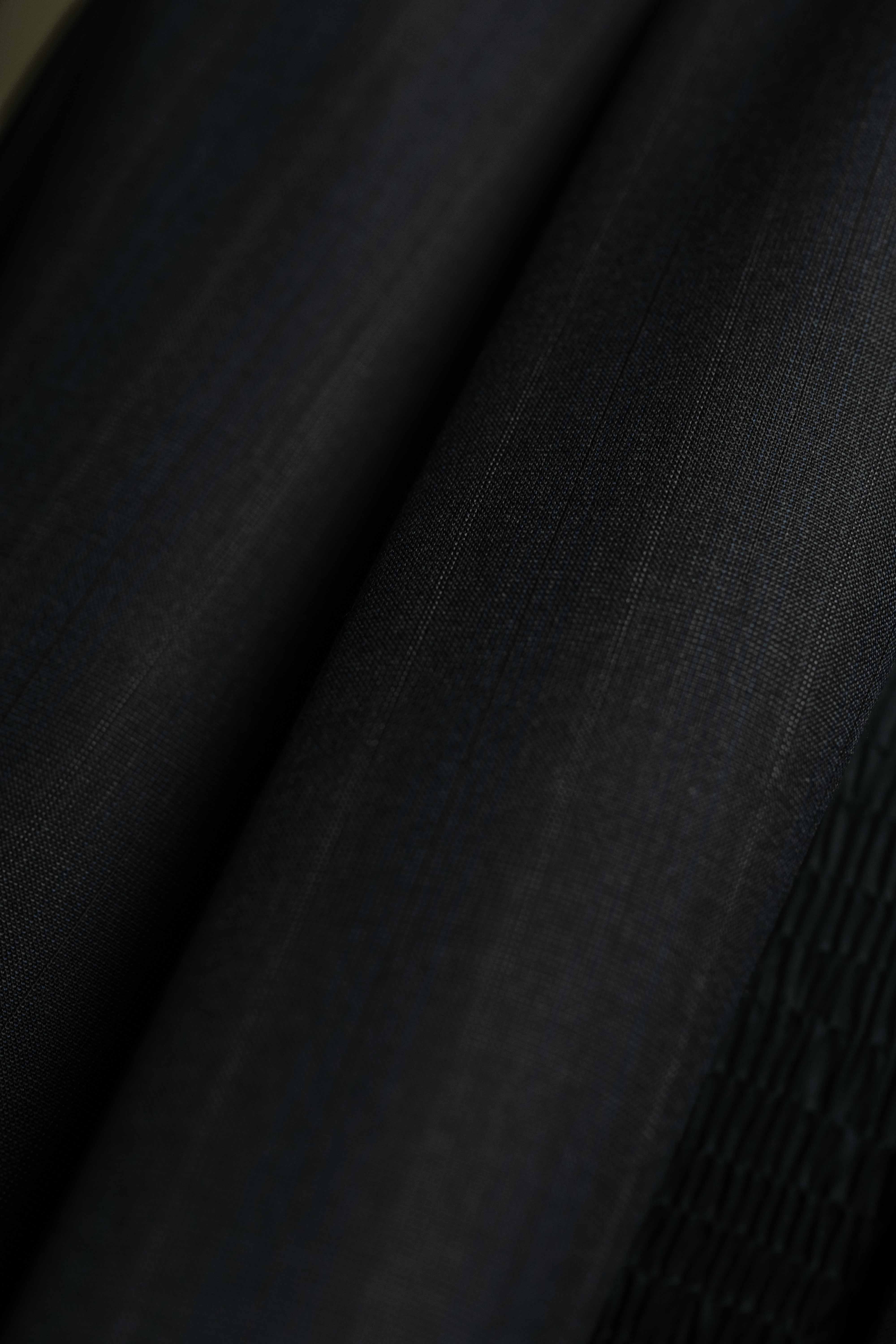 Holland & Sherry Fabric in charcoal stripe design, 130's suiting fabric, perfect for tailored garments.