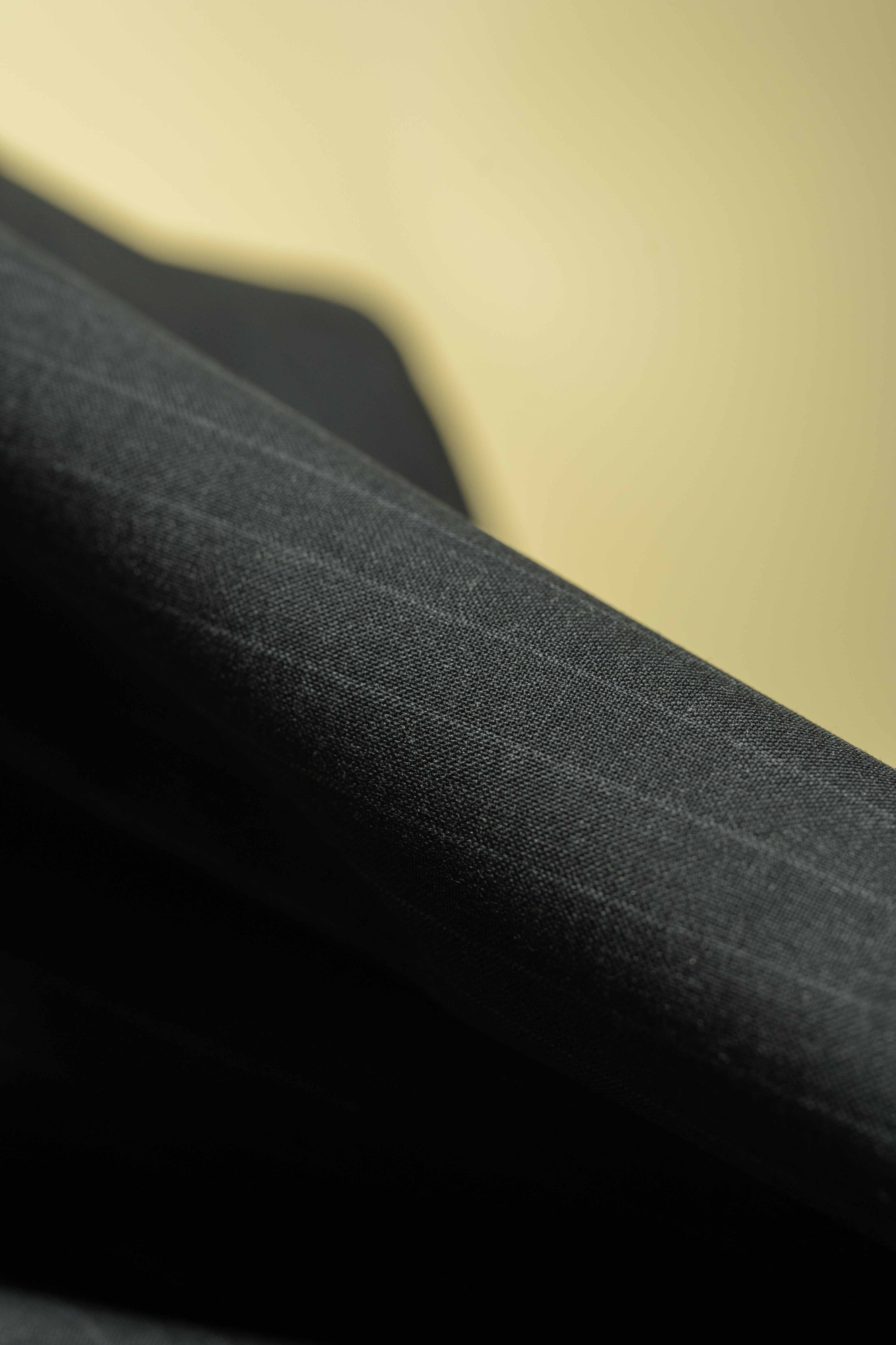 Mid Grey PinStripe 130's Wool Cashmere wool suit fabric showcasing luxurious cashmere texture.
