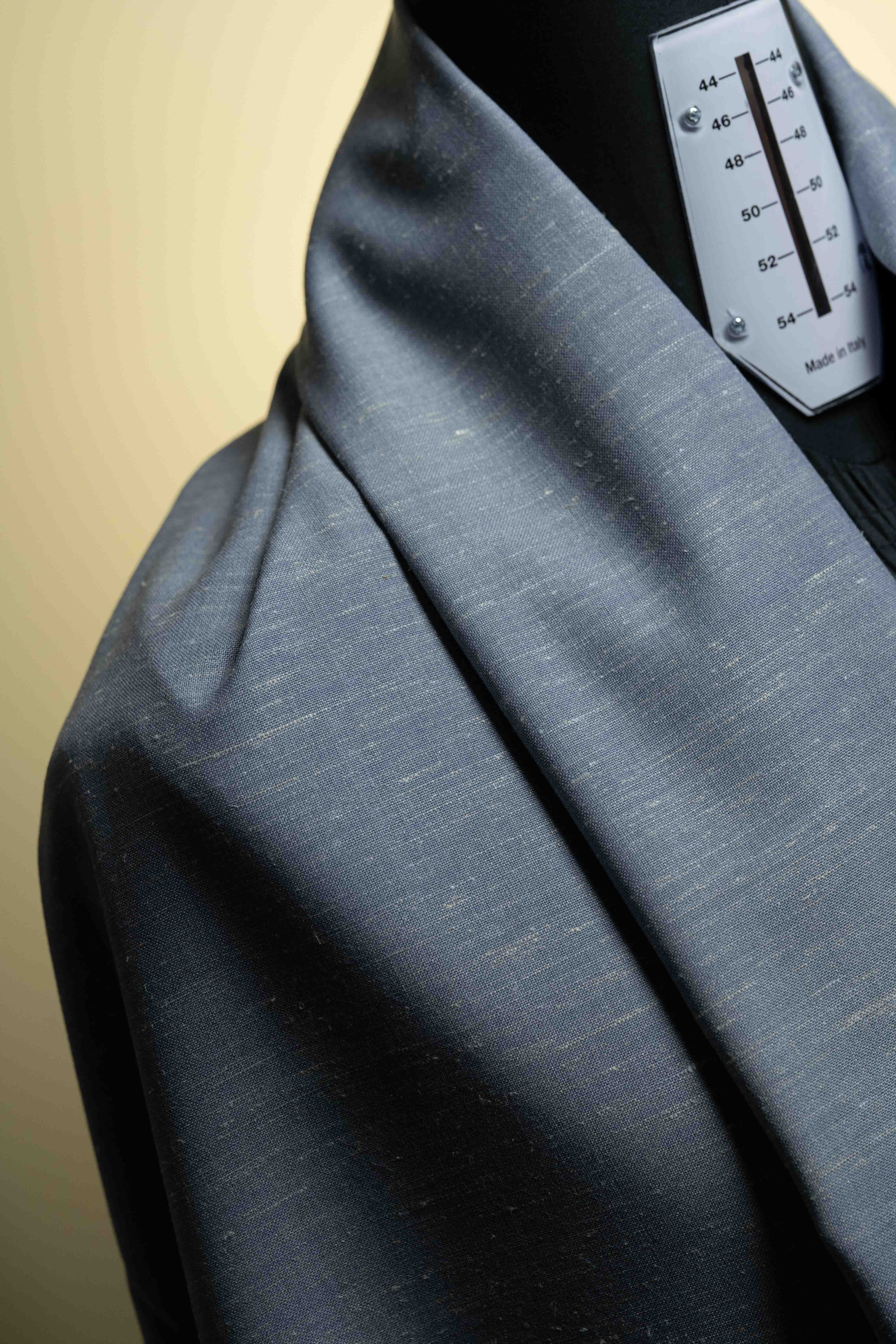 Schoeller Blue Wool Blend Suit Fabric (V23535) -3.1m