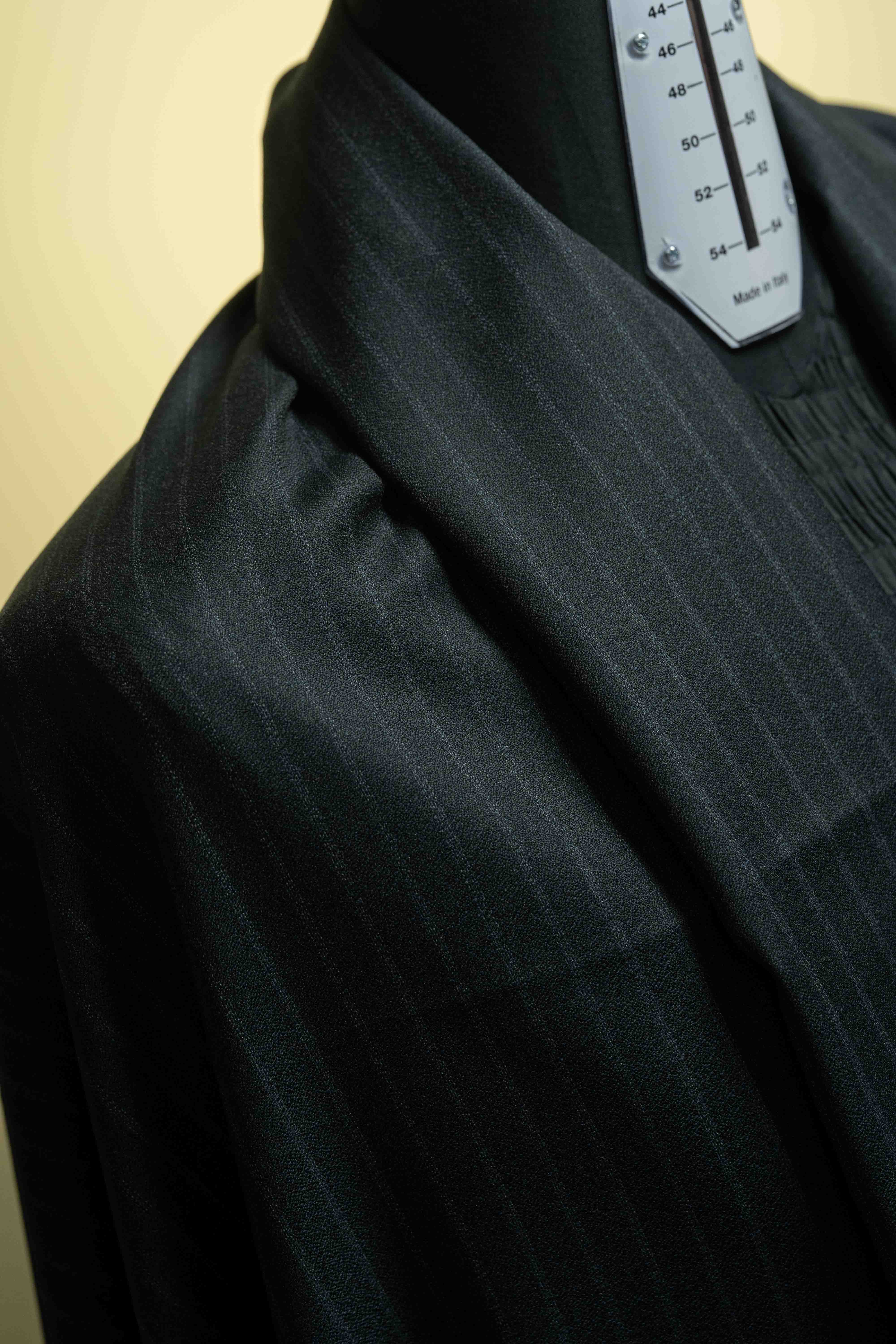 Valentino Garavani Dark Green Stripe Wool Suit Fabric (V23339) -3m