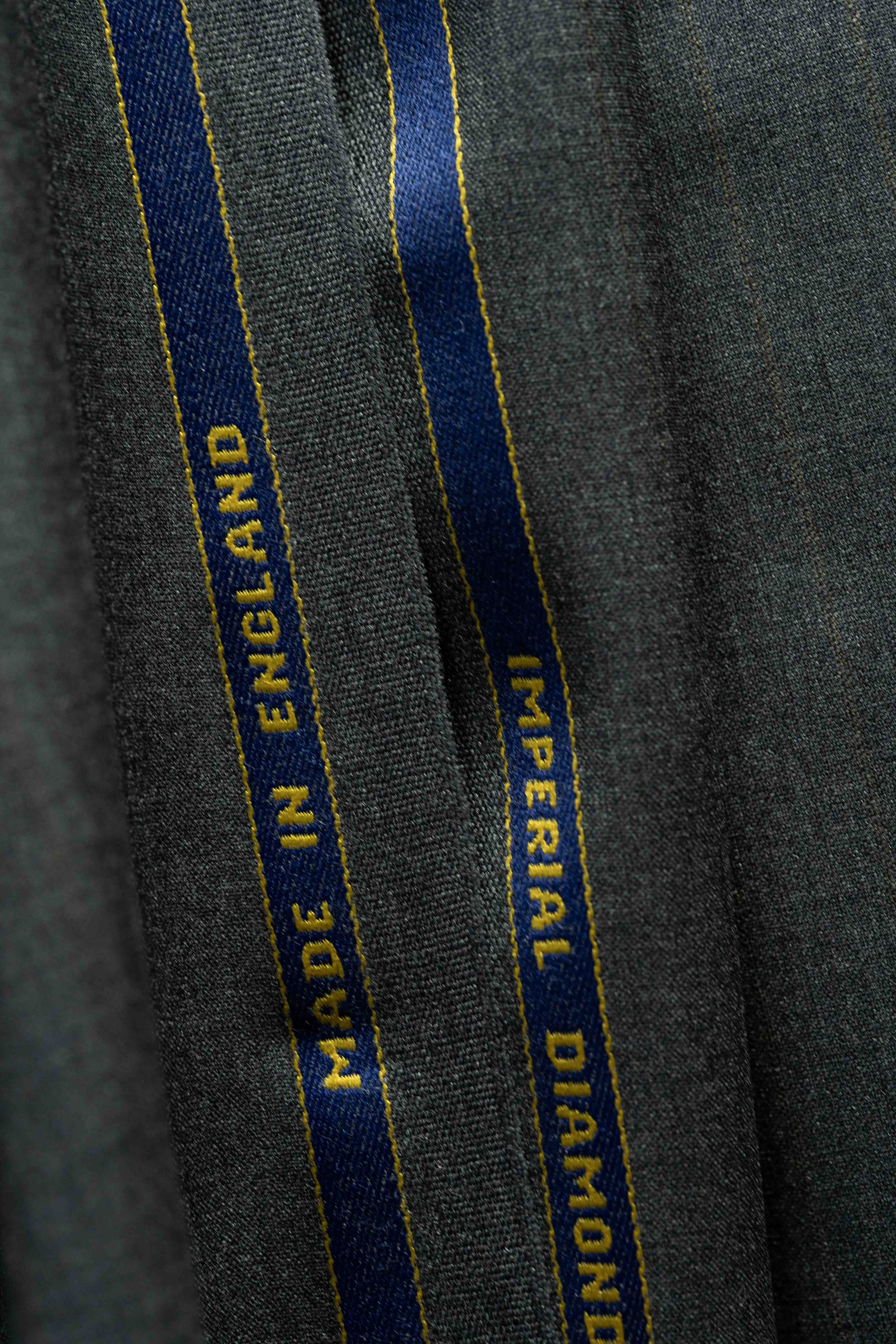 Beau Monde Grey Stripe 130's Wool Suit Fabric (V23360) -3m