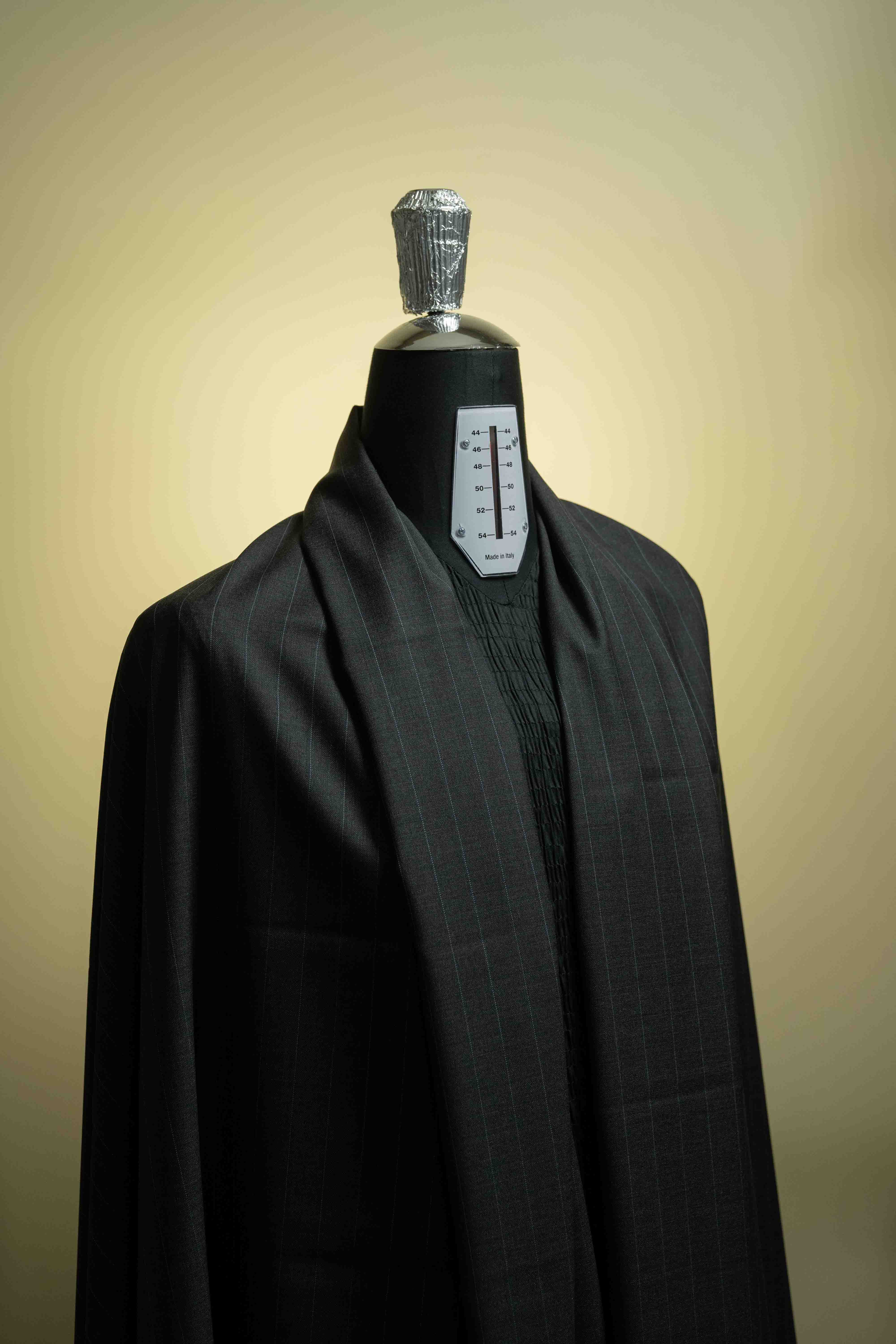 Westminster Charcoal Blue Stripe 160's & Cashmere Suit Fabric (V23362) -3m