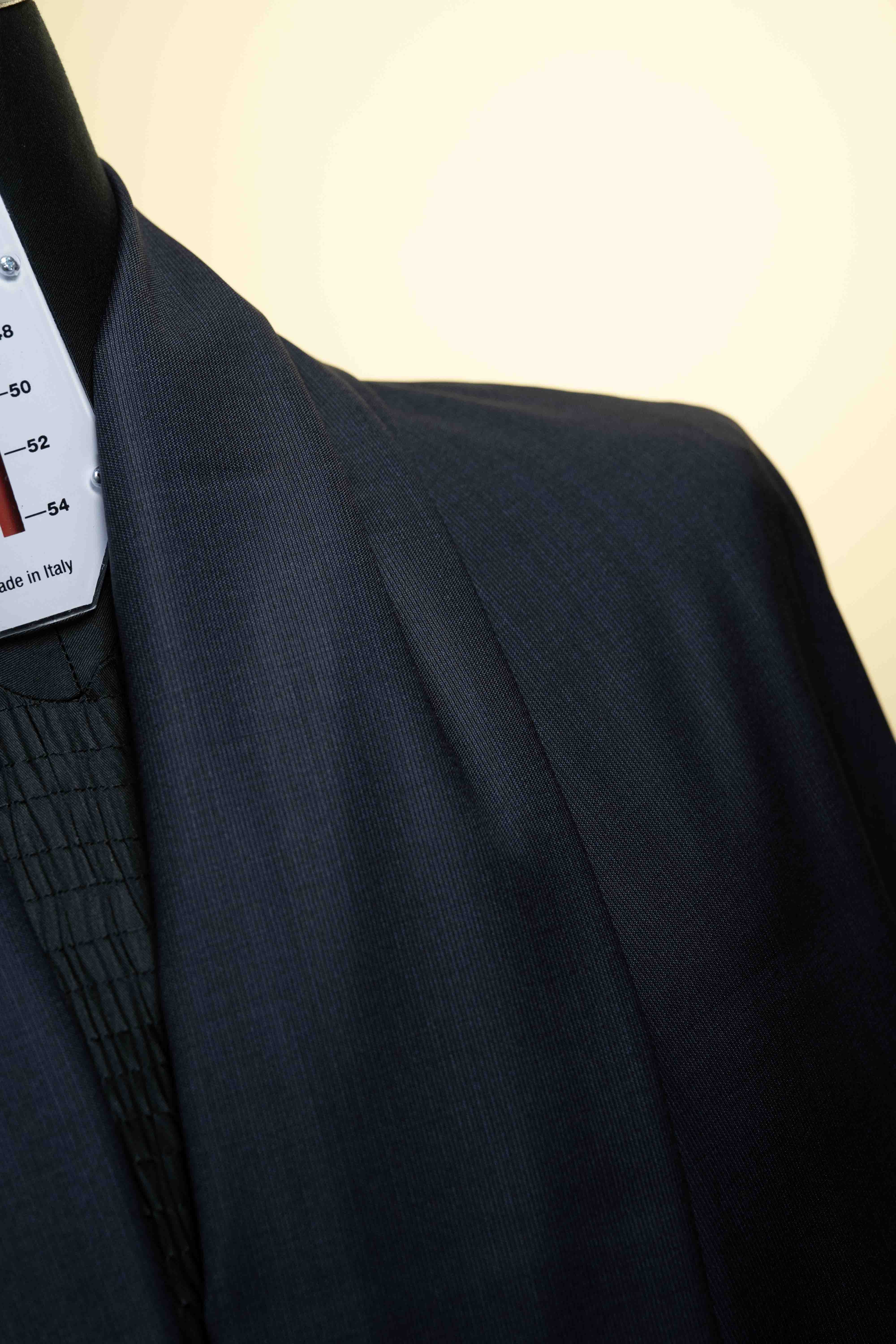 Marzoni Blue Stripe Wool Suit Fabric (V23332) -3m