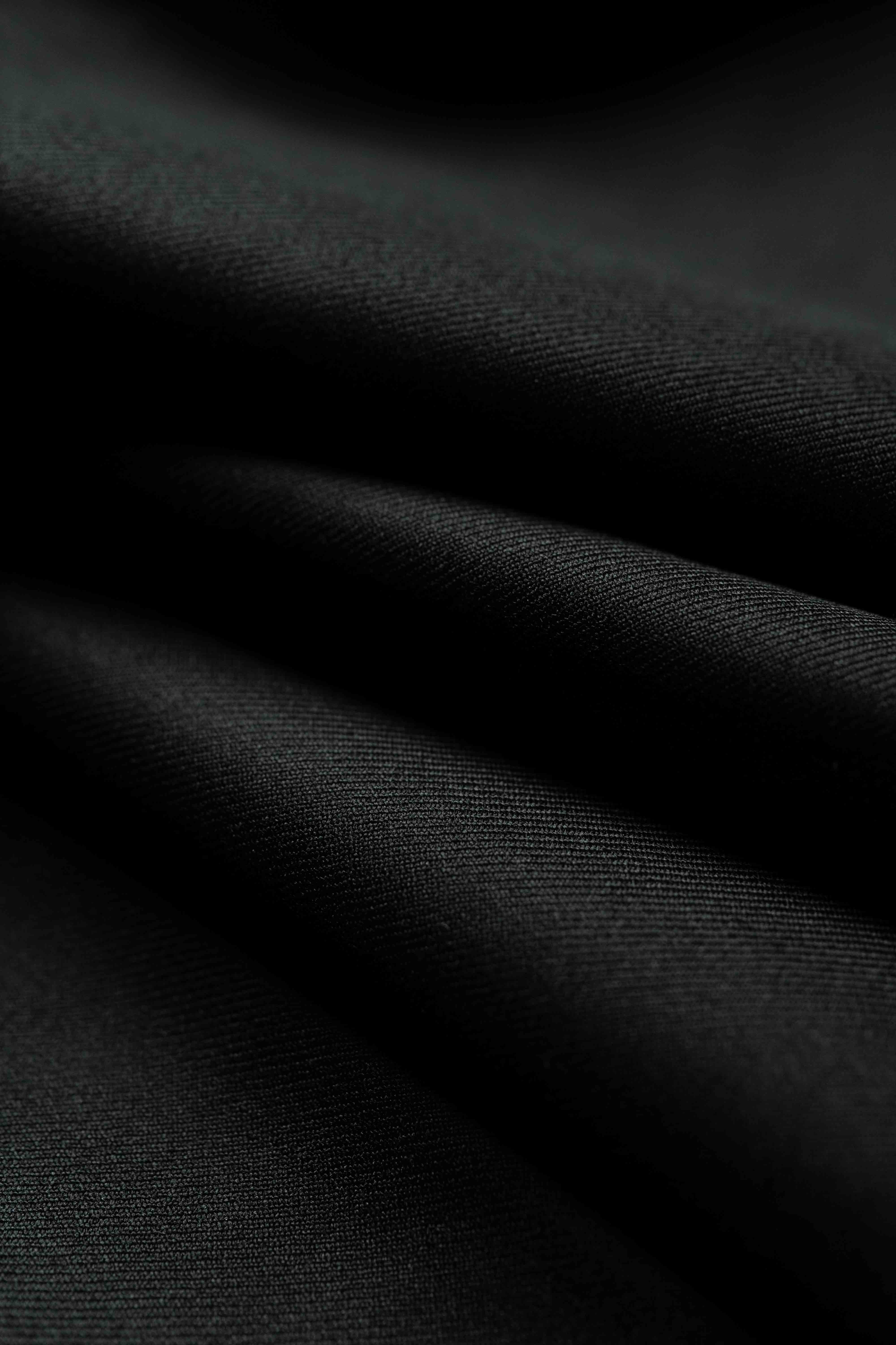 Loro Piana Black 130's Merino Wool Suit Fabric (GC38385)-1.85m