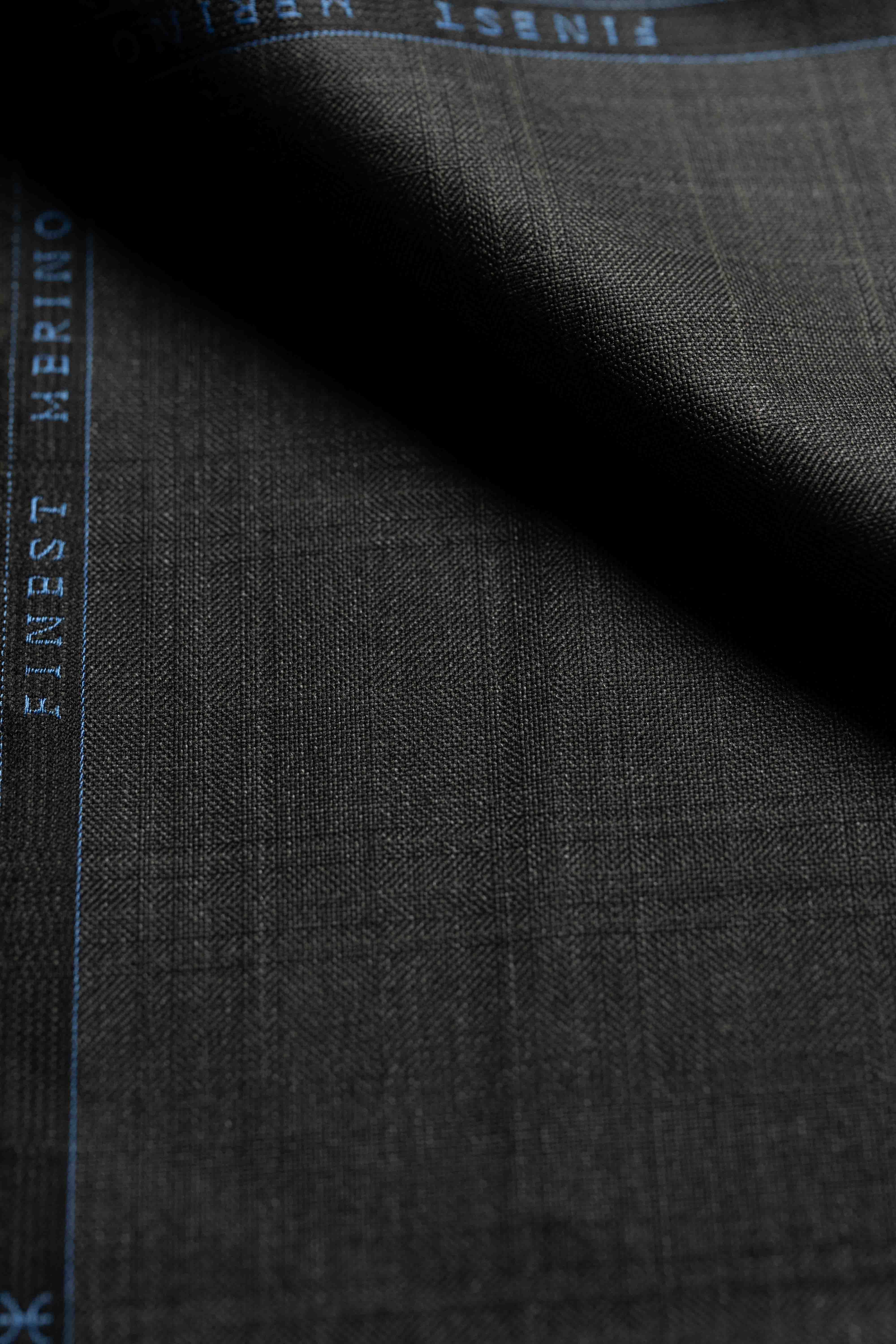 Dormeuil Excel Bistre Check Merino Wool Suit Fabric (GC39549)-1.85m