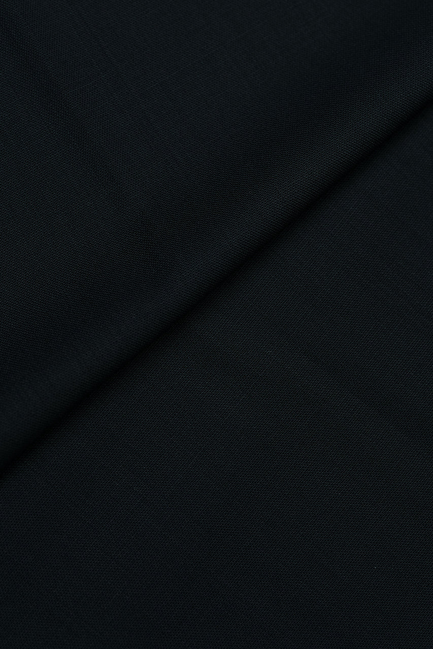 GC50204 Loro Piana Black Hightwisted Wool for Suits