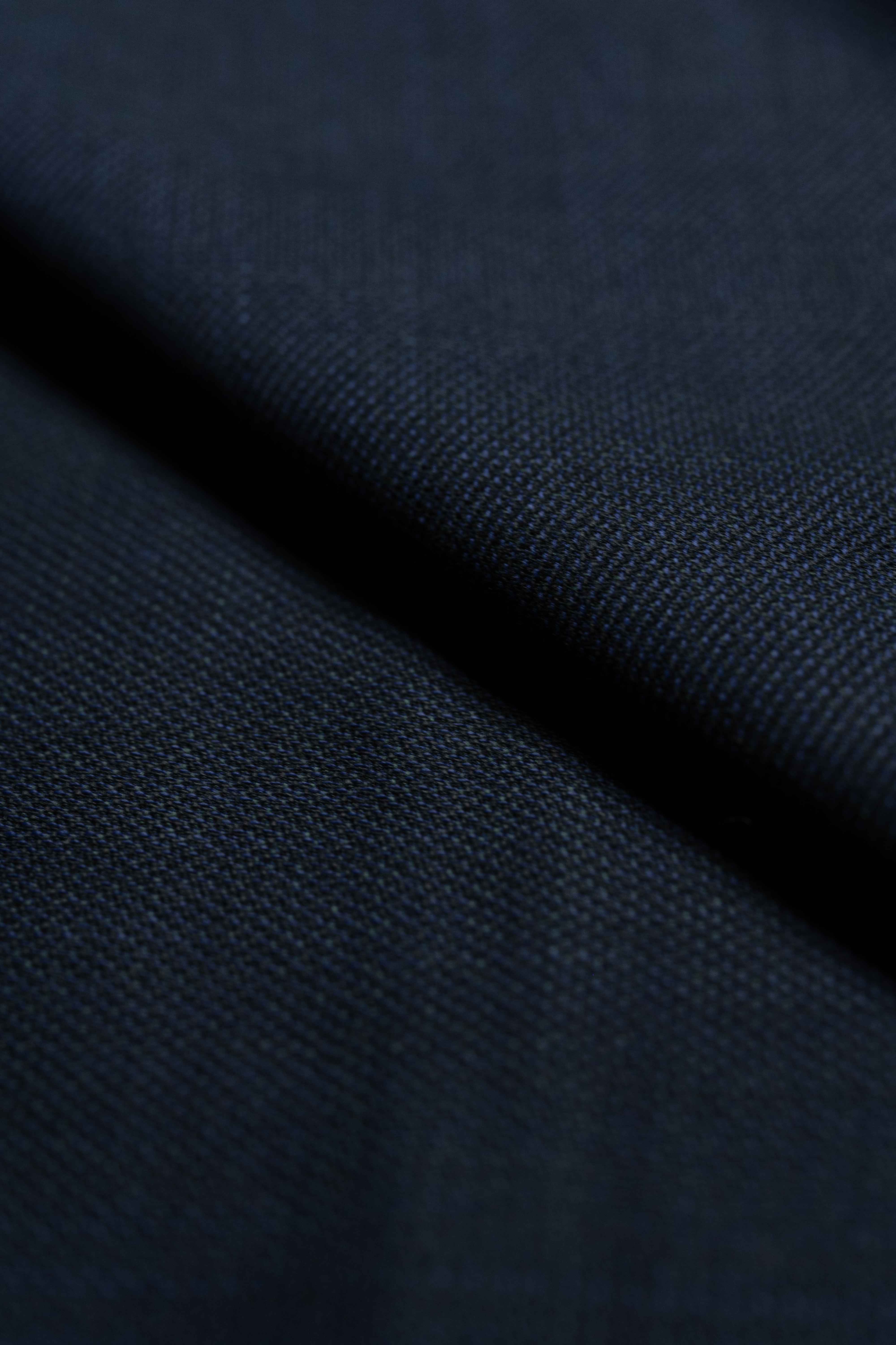 Carlo Barbera Navy Super 140's Suit Fabric (32346) showcasing luxurious navy texture and quality craftsmanship.